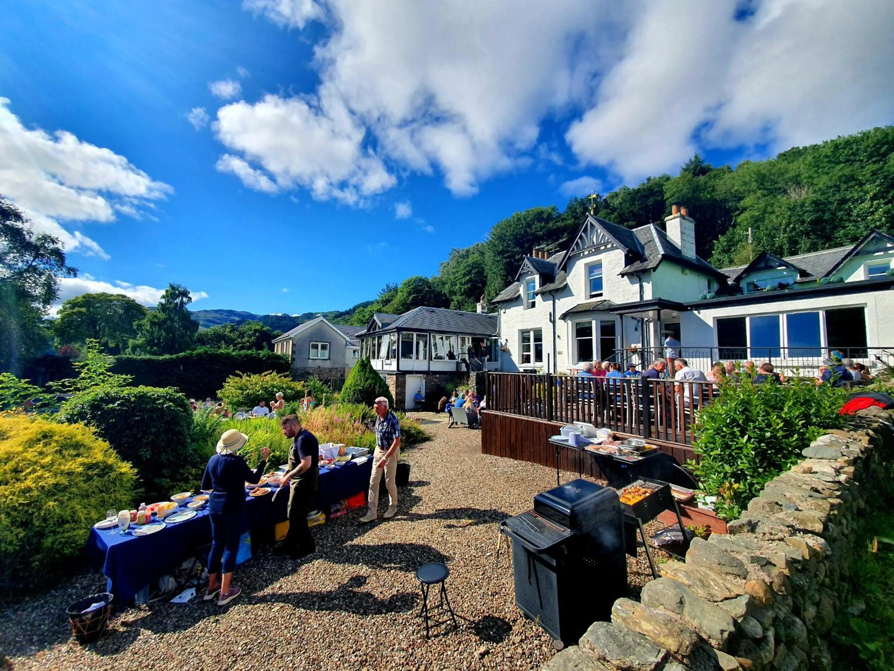 Garden in Achray House Restaurant with Rooms