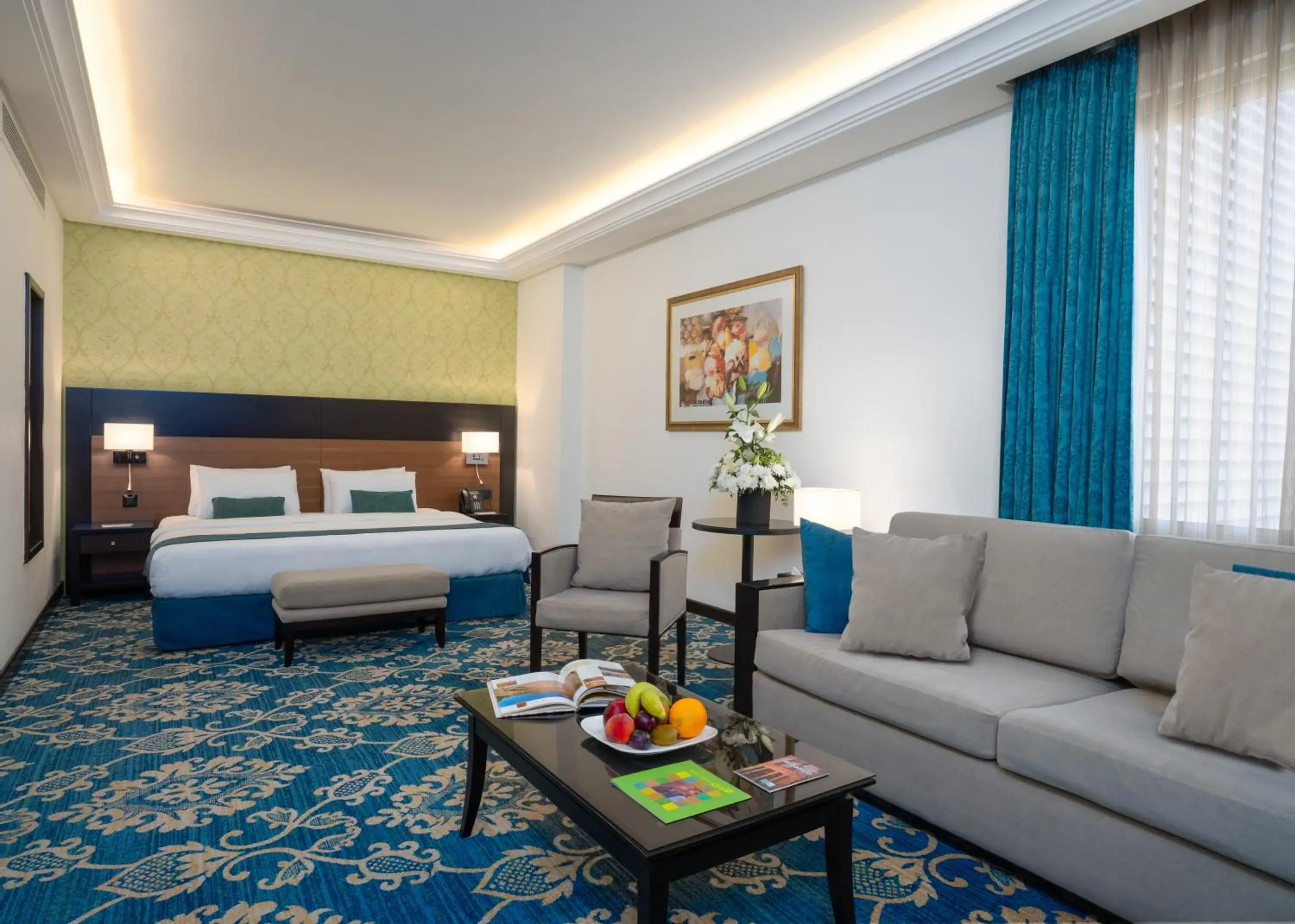 Seating area, Bed in Corp Amman Hotel Seating area, Bed in Corp Amman Hotel