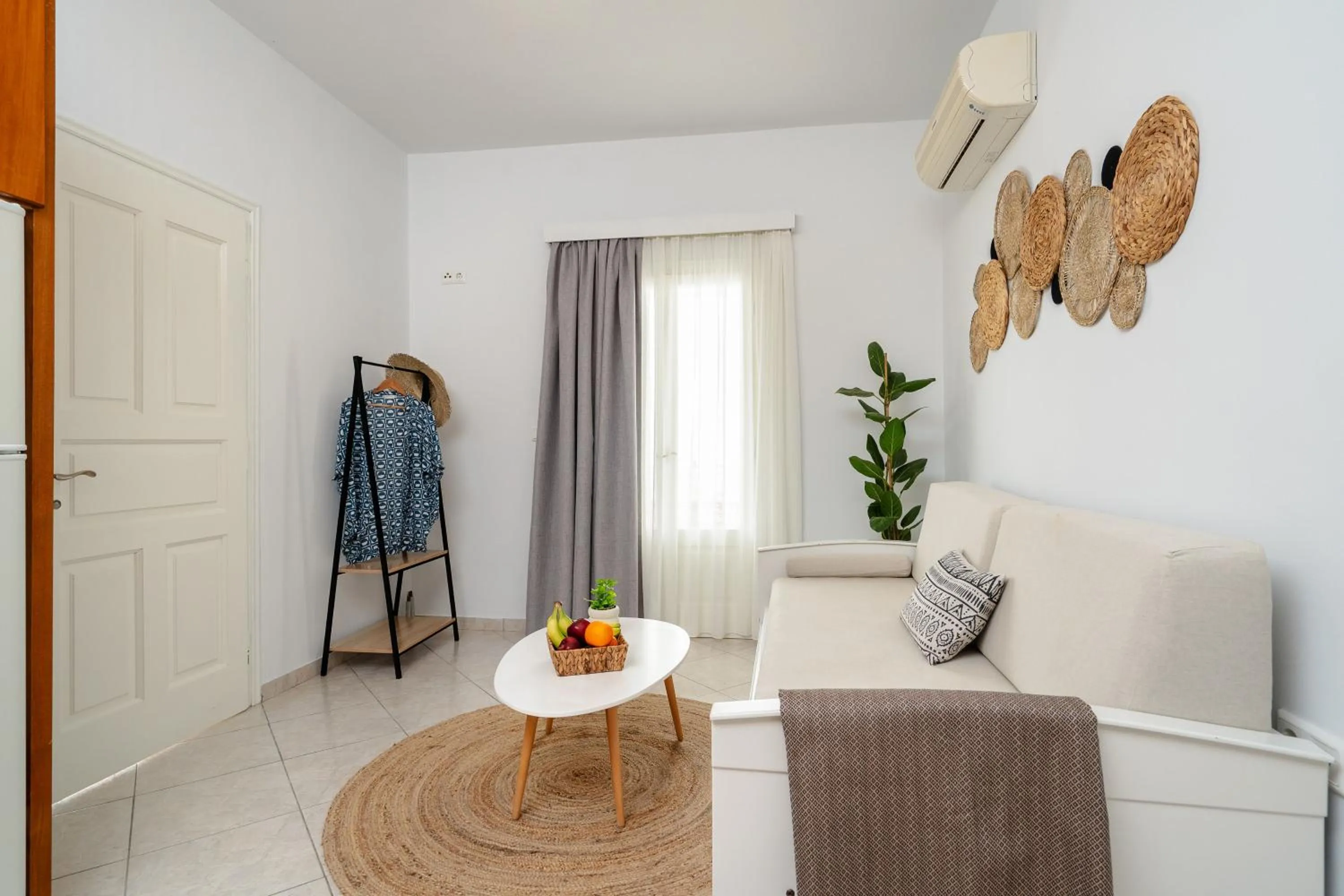 Bed in Erato Inn Naxos