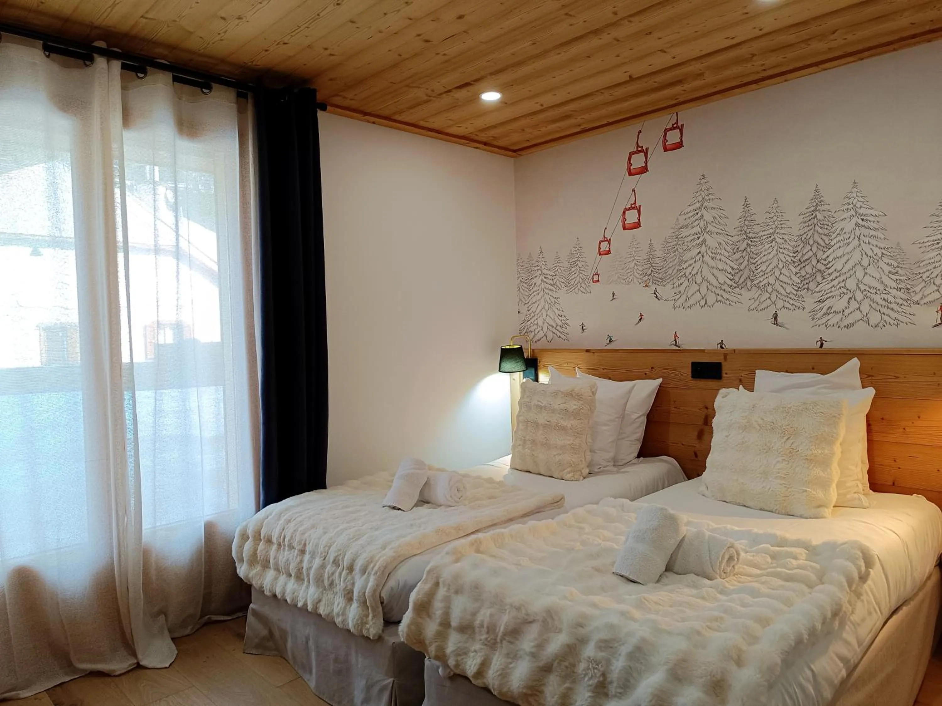 Bed in Hôtel Mont Thabor Serre Chevalier