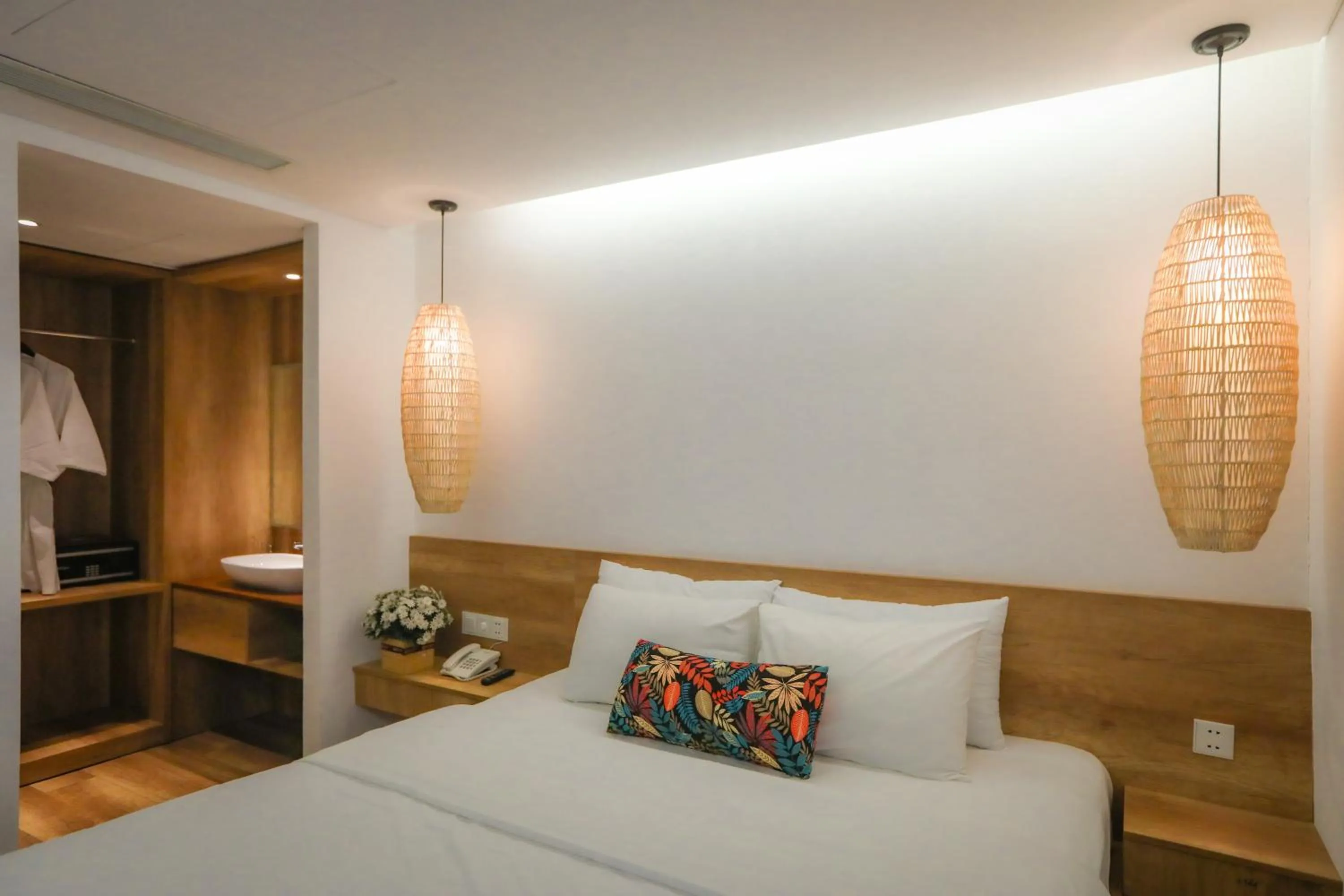 Bed in K House Apartment Danang Beach