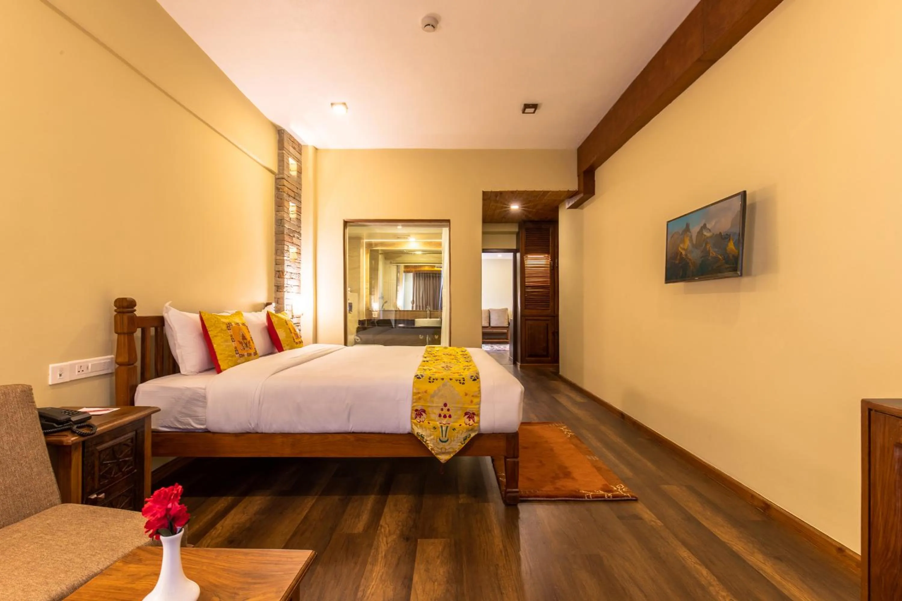 Photo of the whole room, Bed in Hotel Mala Pokhara