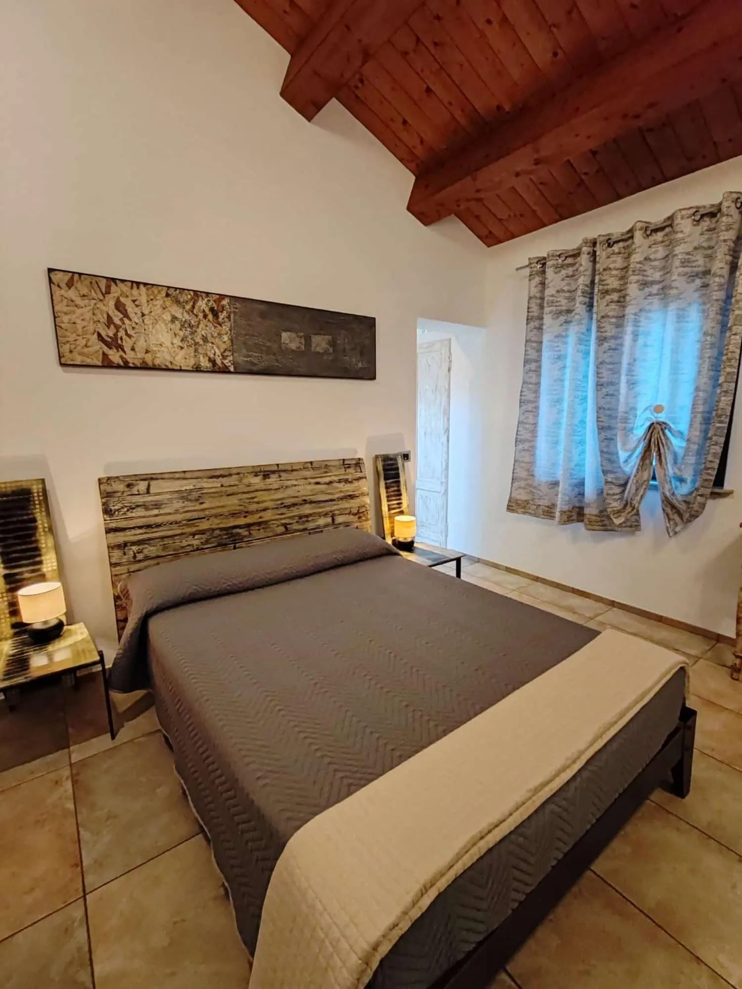 View (from property/room), Bed in B&B Flavio e Catia