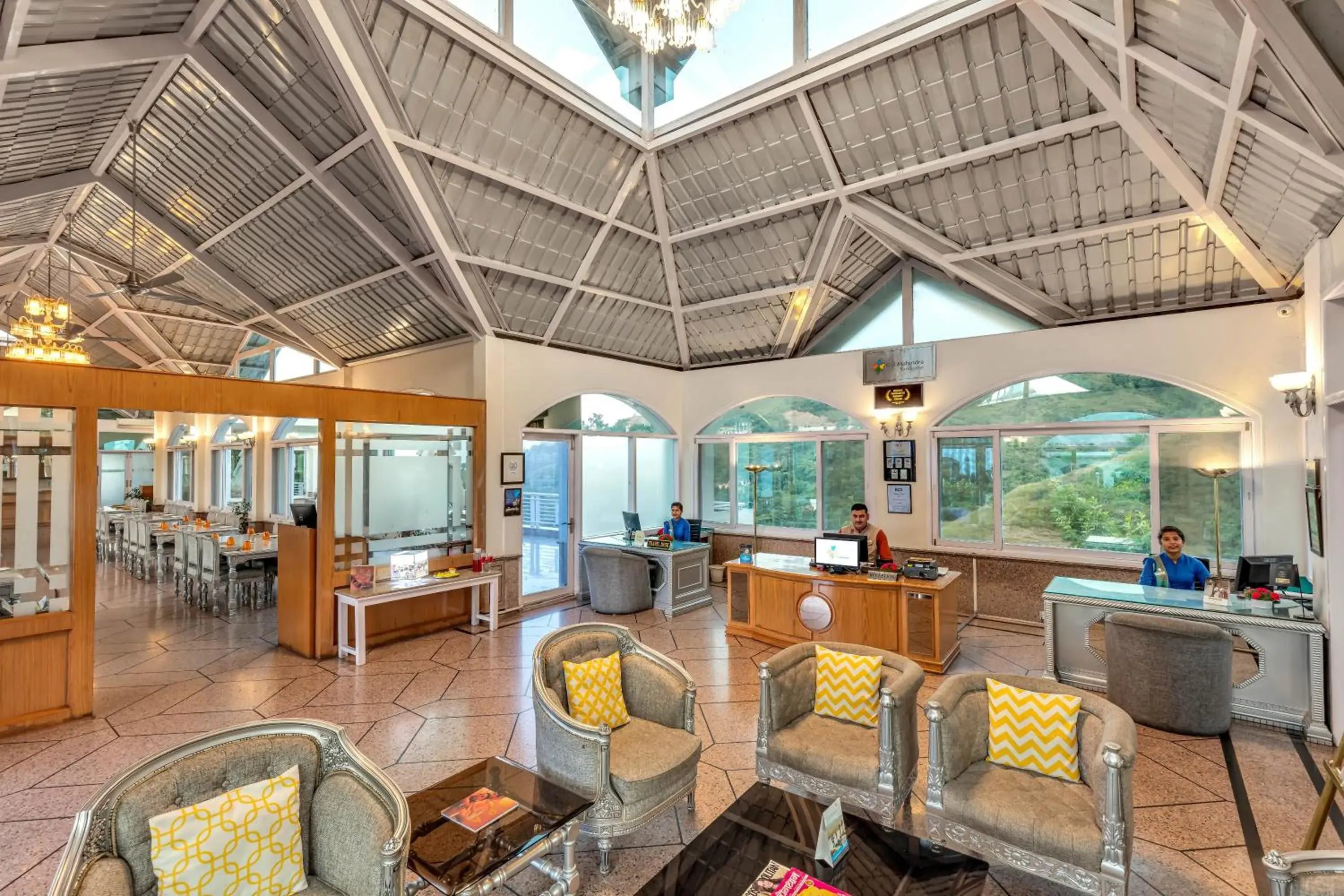 Lobby or reception in Club Mahindra Kandaghat Lobby or reception in Club Mahindra Kandaghat