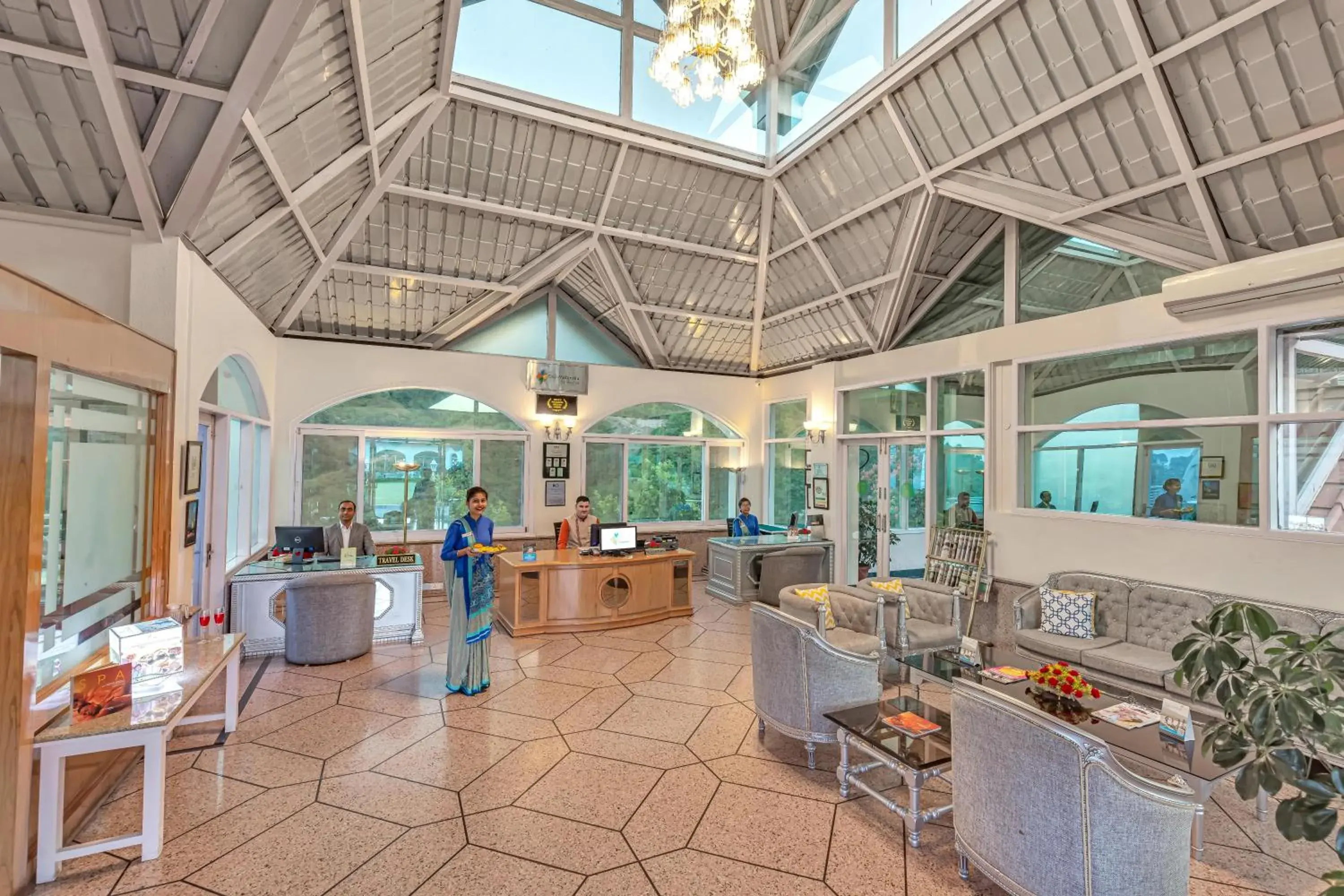 Lobby or reception in Club Mahindra Kandaghat Lobby or reception in Club Mahindra Kandaghat