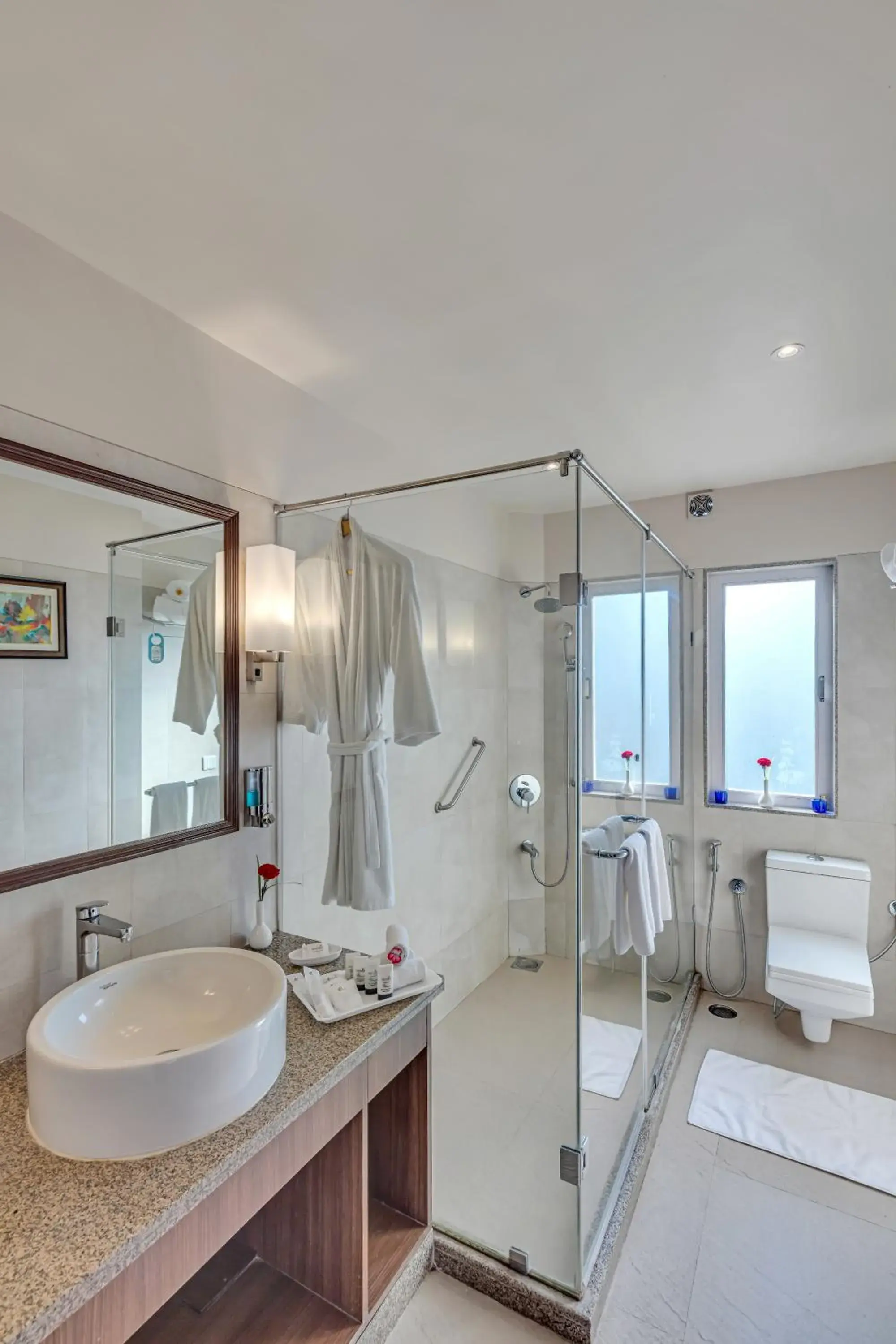 Bathroom in Club Mahindra Kandaghat Bathroom in Club Mahindra Kandaghat