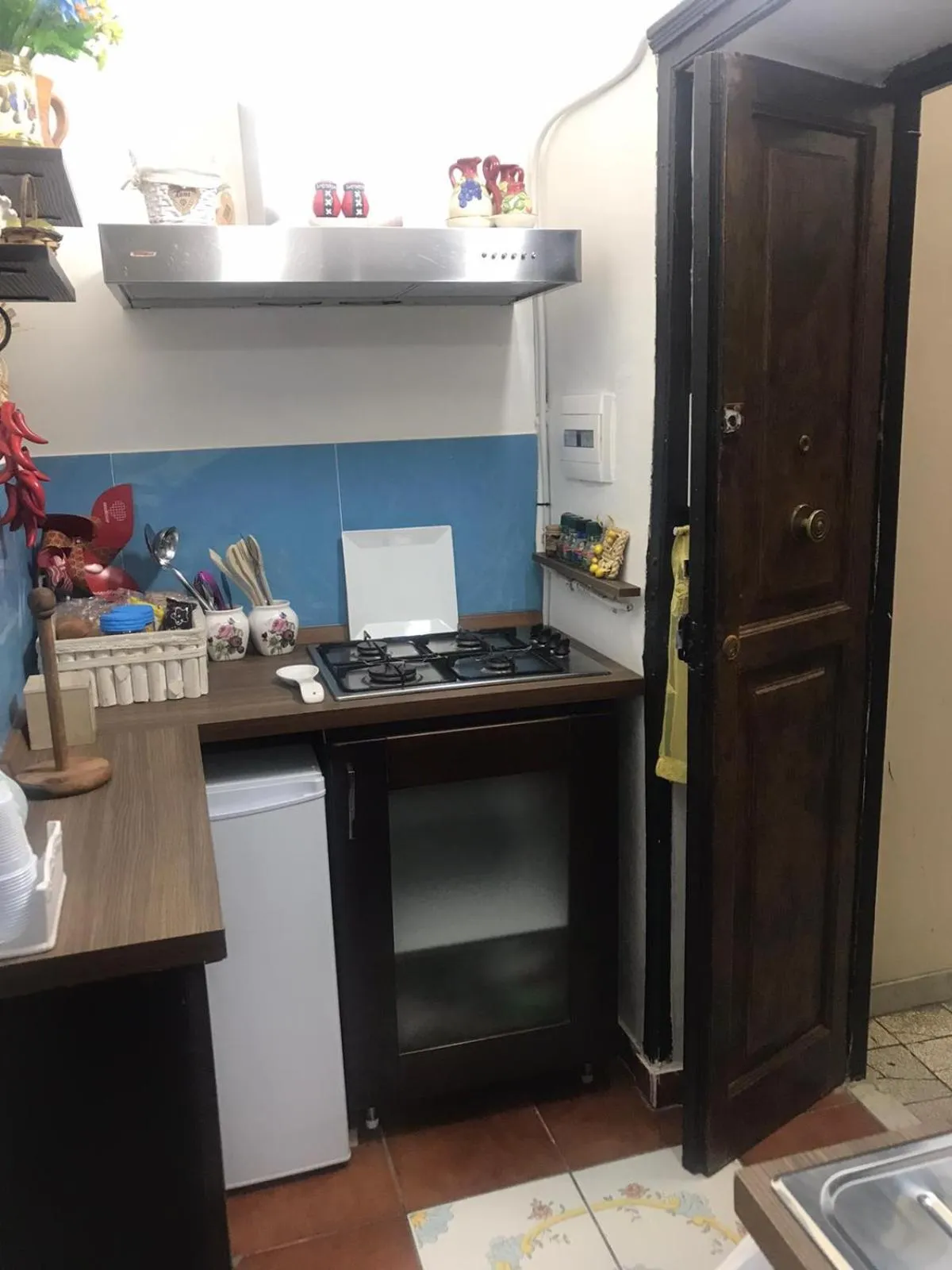 Kitchen or kitchenette in B&B Ruffo Nel cuore di Napoli