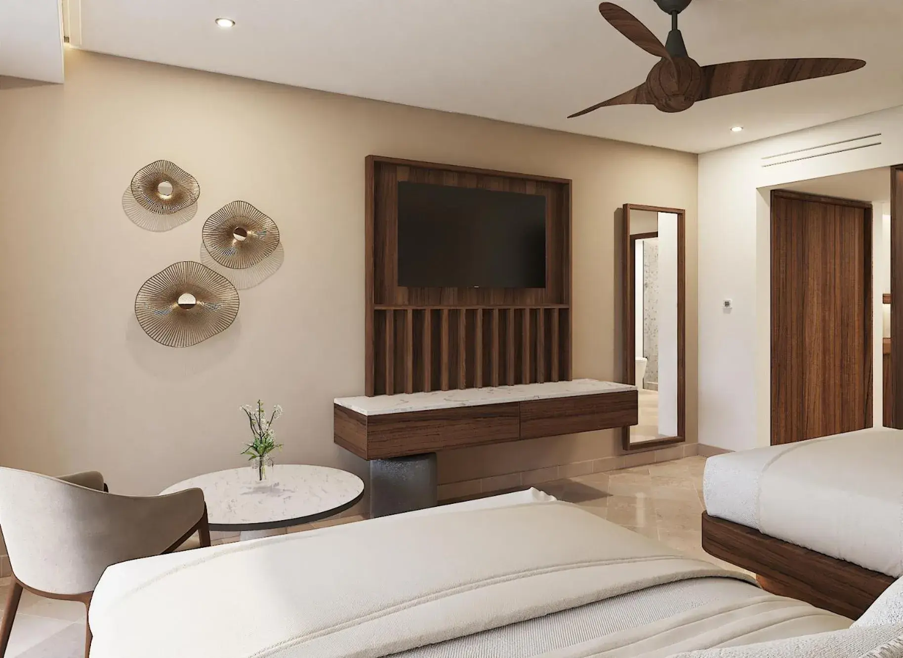 Bed in Secrets Mirabel Cancún Resort & Spa - Adults Only Bed in Secrets Mirabel Cancún Resort & Spa - Adults Only