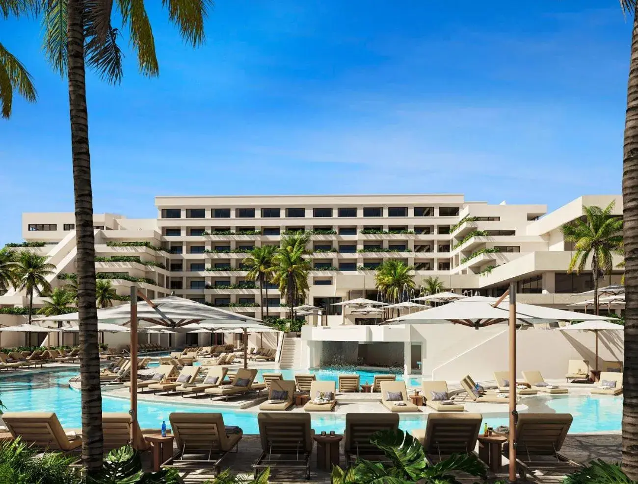 Property building in Secrets Mirabel Cancún Resort & Spa - Grand Opening! Property building in Secrets Mirabel Cancún Resort & Spa - Grand Opening!