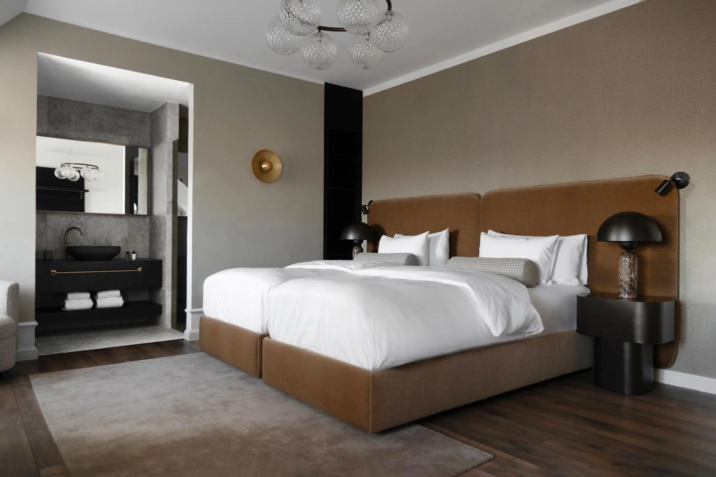 Bathroom, Bed in Park Lane Copenhagen