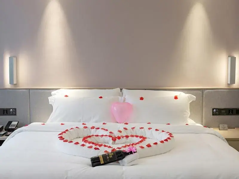 Bed in Lavande Hotel (Yongxin Bubugao Times Square) Bed in Lavande Hotel (Yongxin Bubugao Times Square)