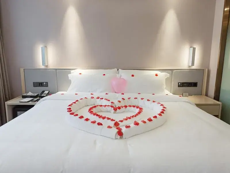 Bed in Lavande Hotel (Yongxin Bubugao Times Square) Bed in Lavande Hotel (Yongxin Bubugao Times Square)