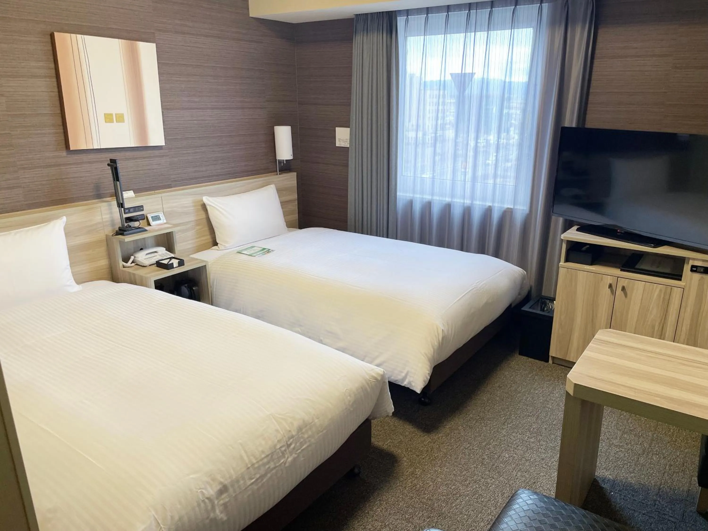 Photo of the whole room, Bed in Hotel Route-Inn Takefu Inter