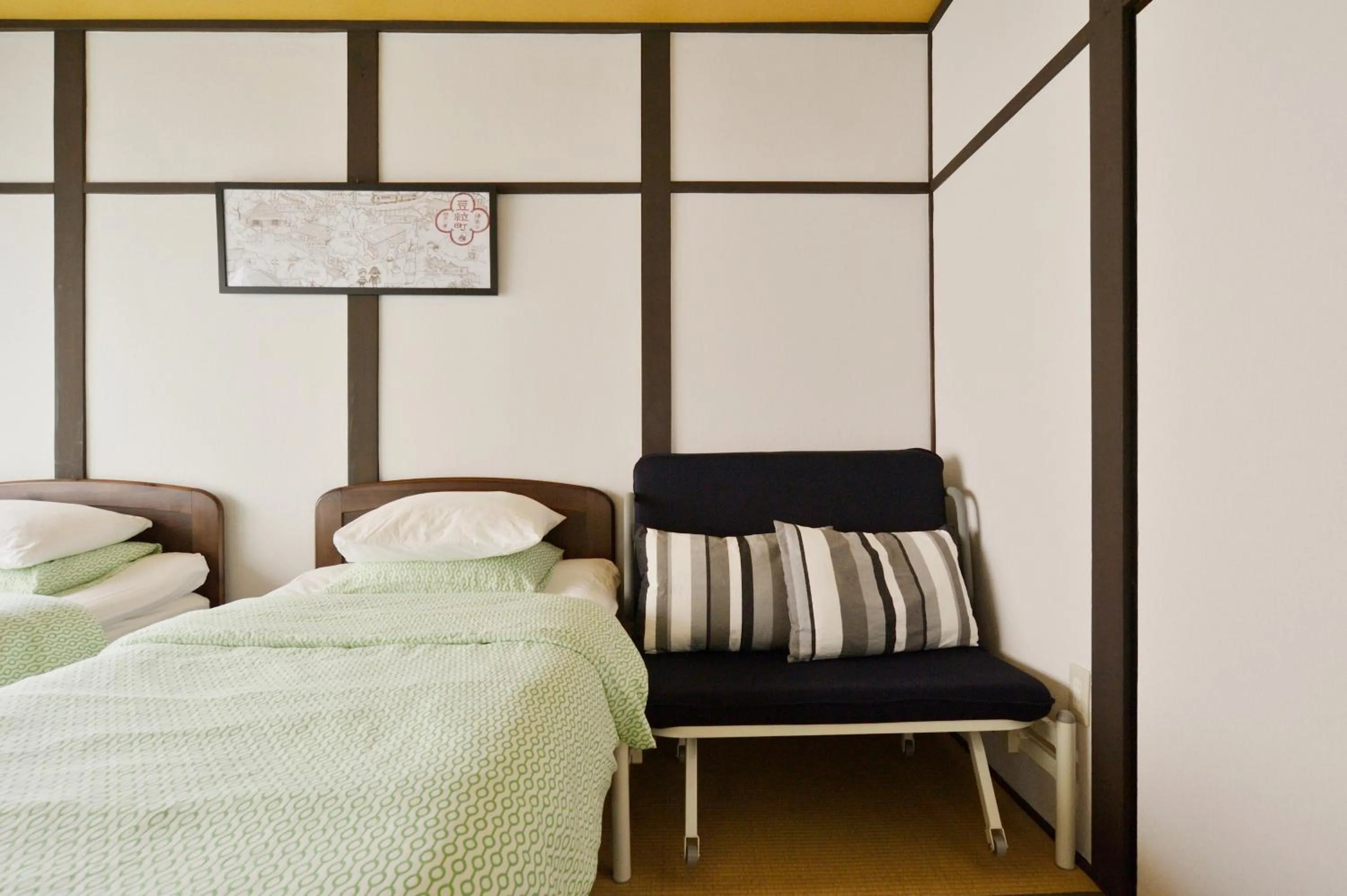 Bed in Konpeito House