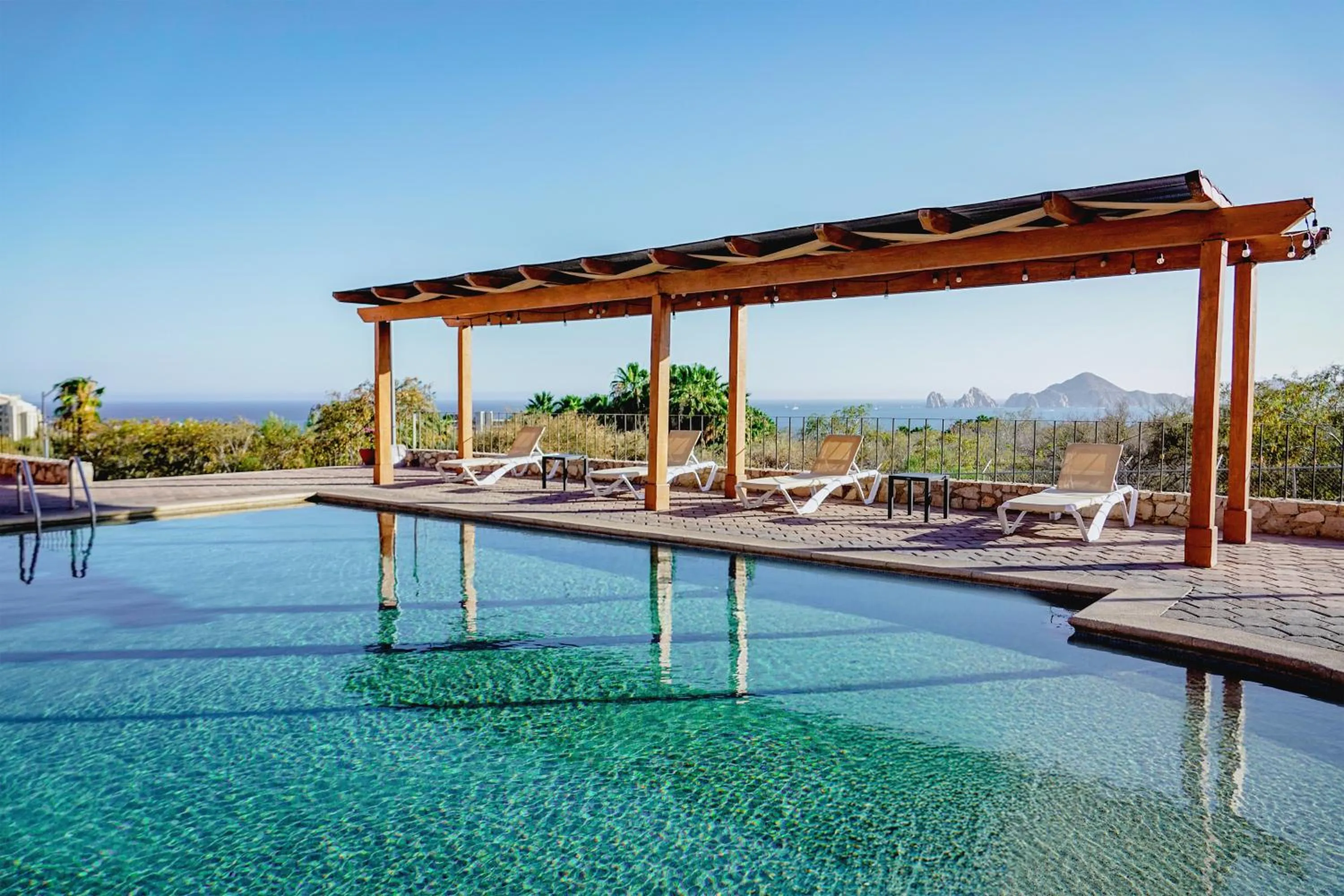 Pool view in Sunrock Hotel & Suites