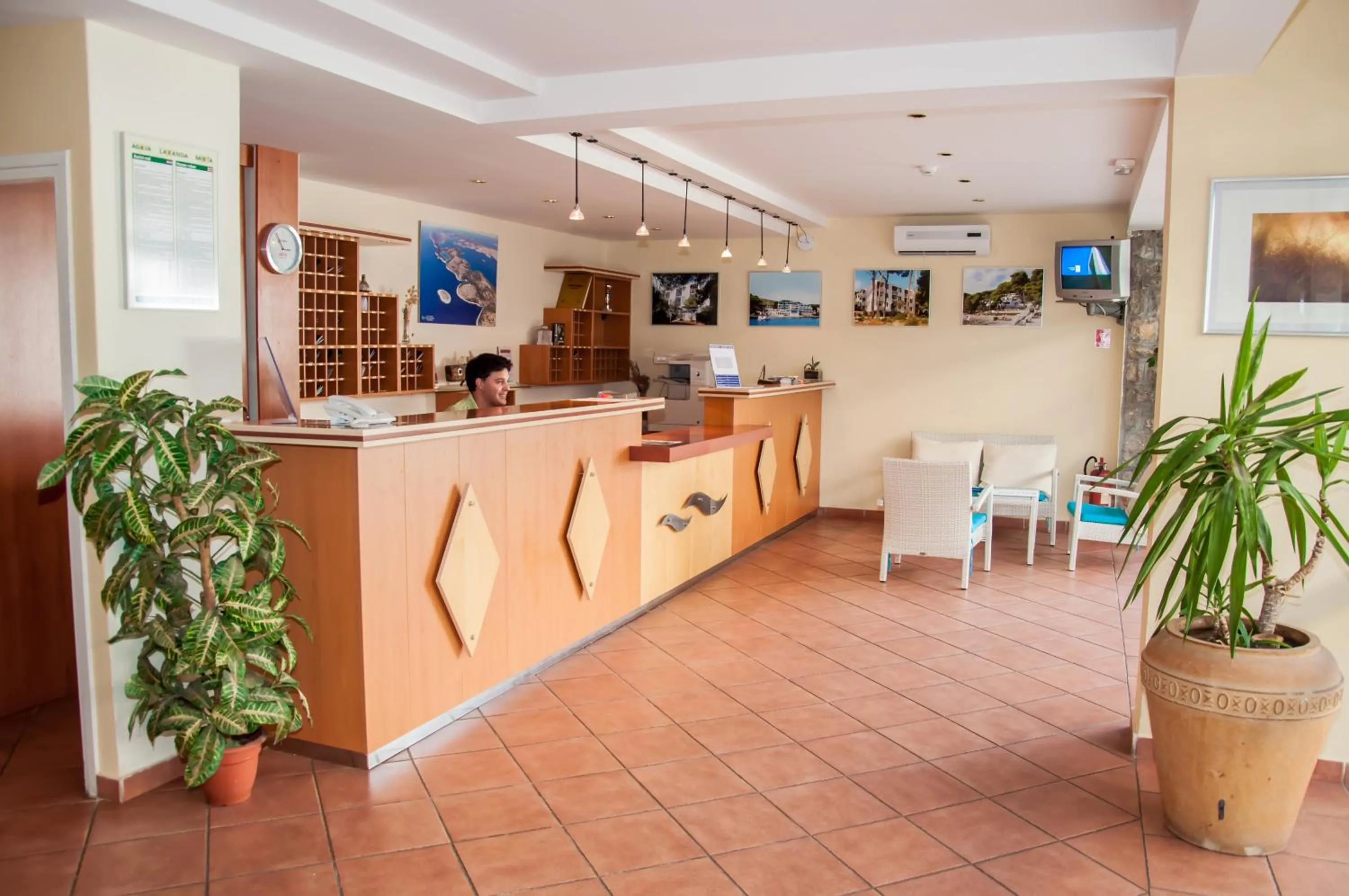 Lobby or reception in Hotel Lavanda