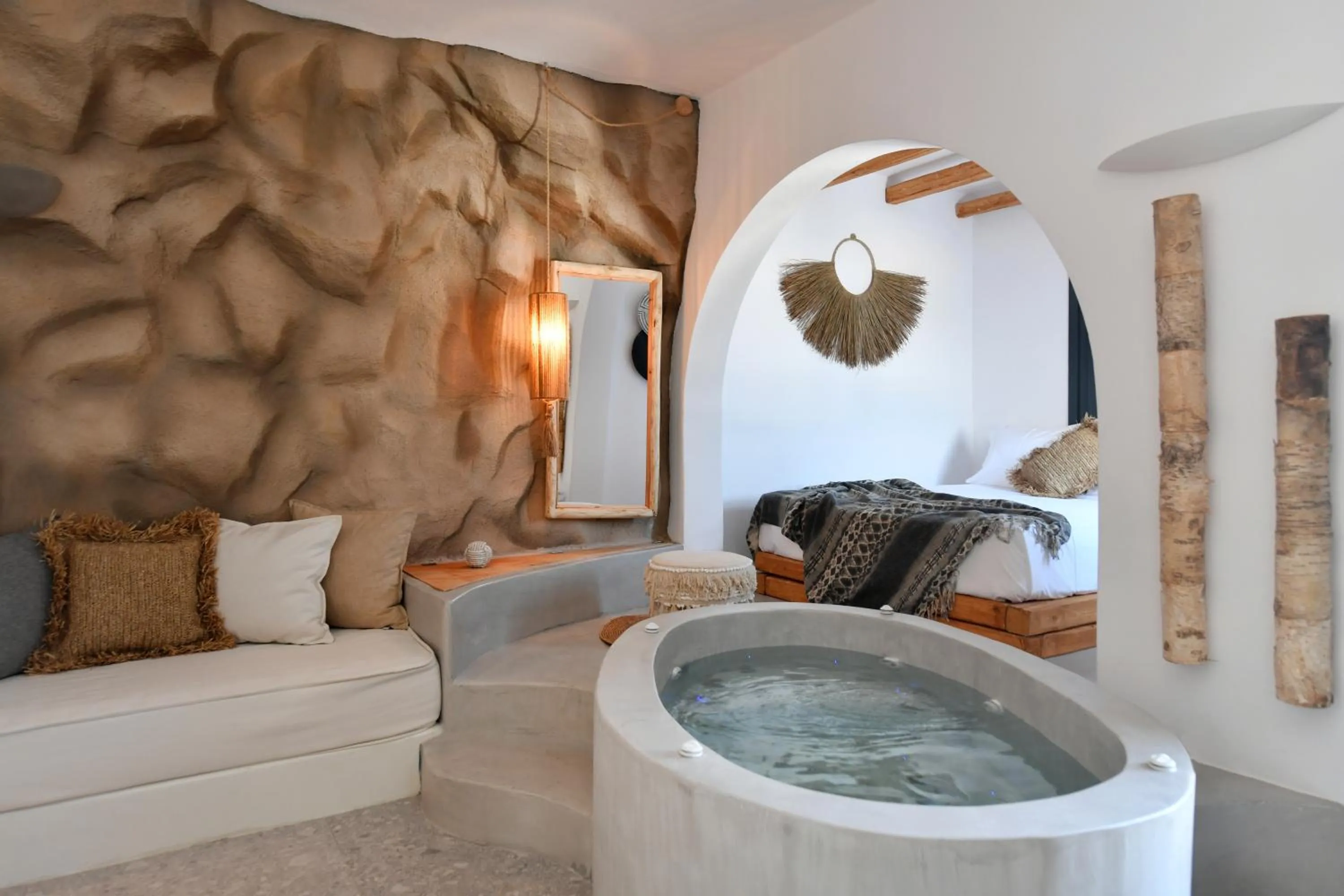 Seating area in Sandaya Luxury Suites