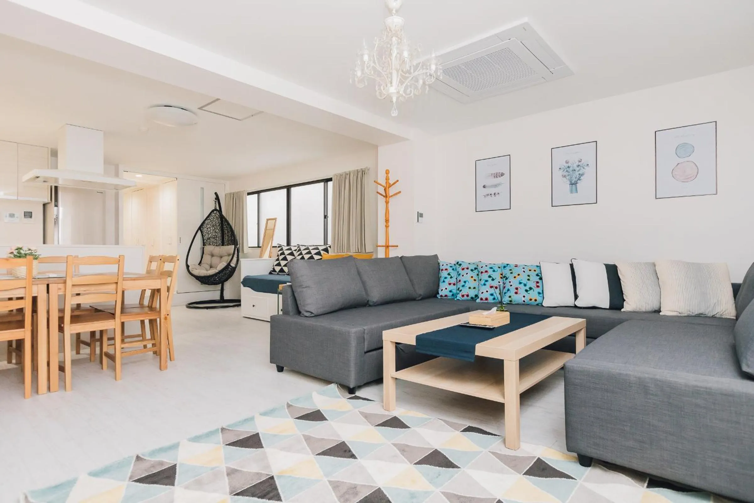 Living room in Higobashi AFP Apartment