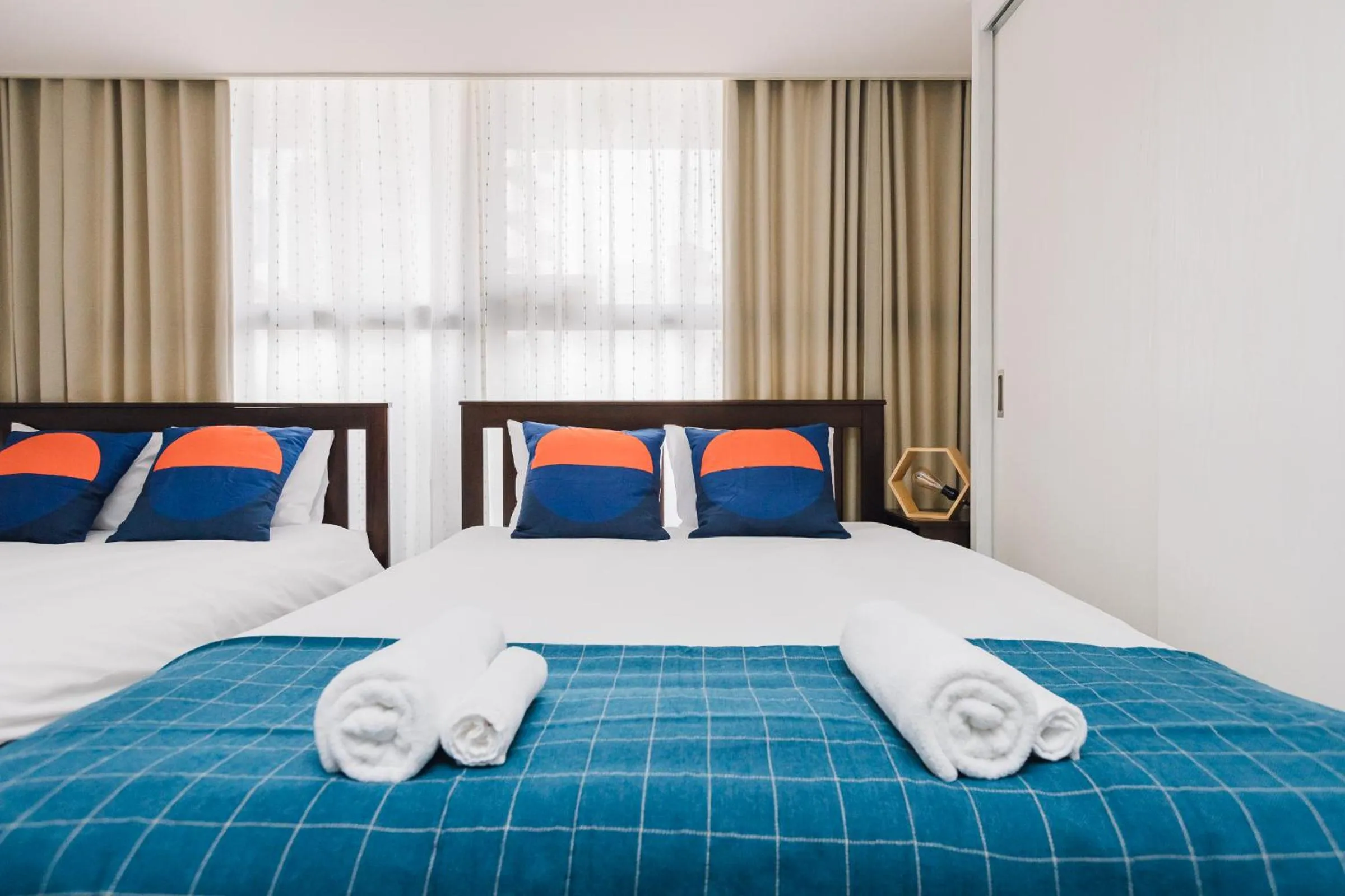 Bed in Higobashi AFP Apartment