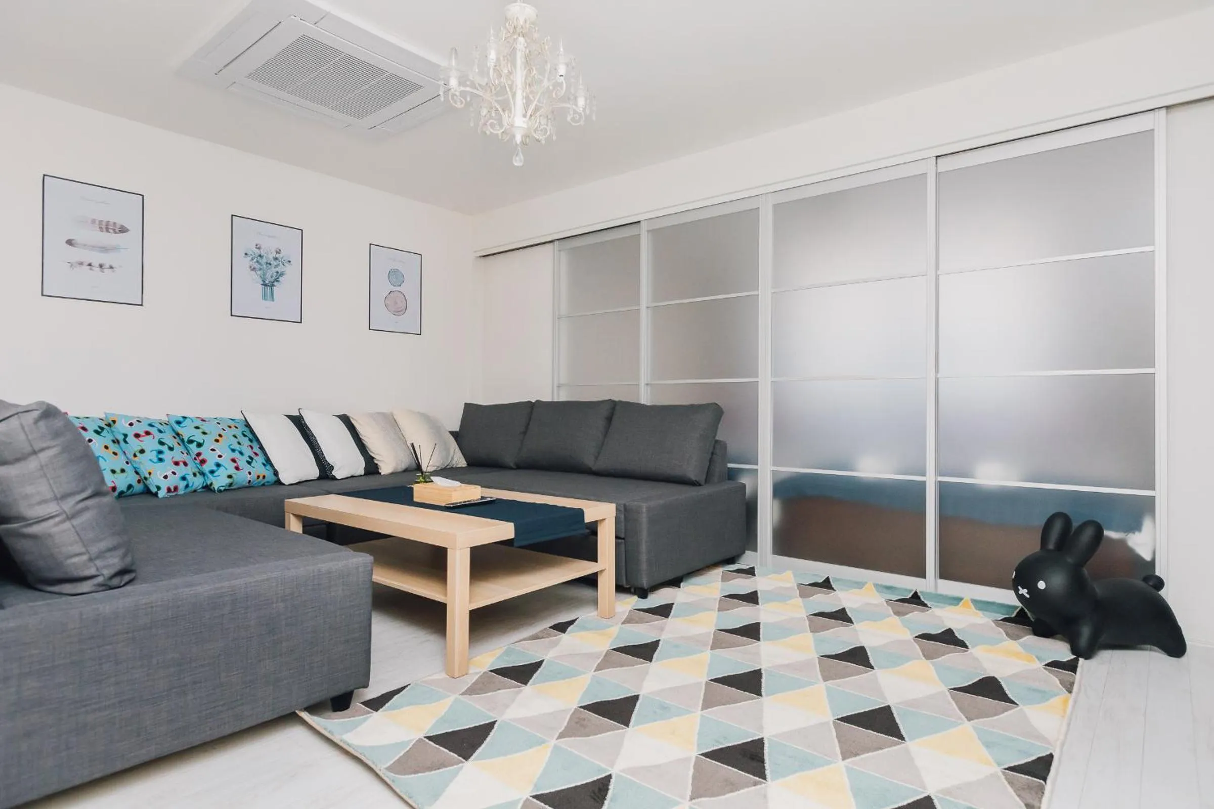 Living room in Higobashi AFP Apartment