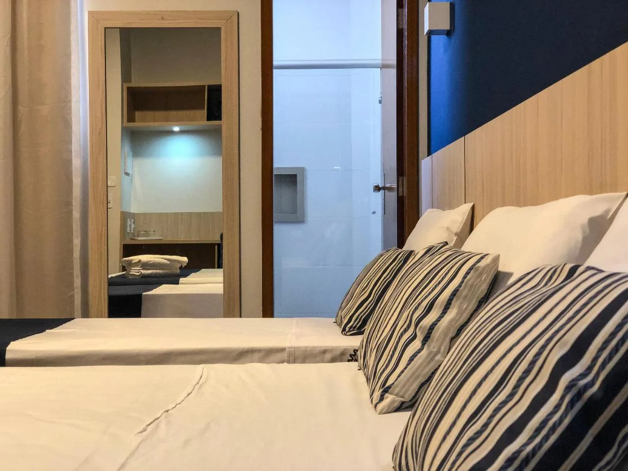 Bed in Rio das Pedras Thermas Hotel