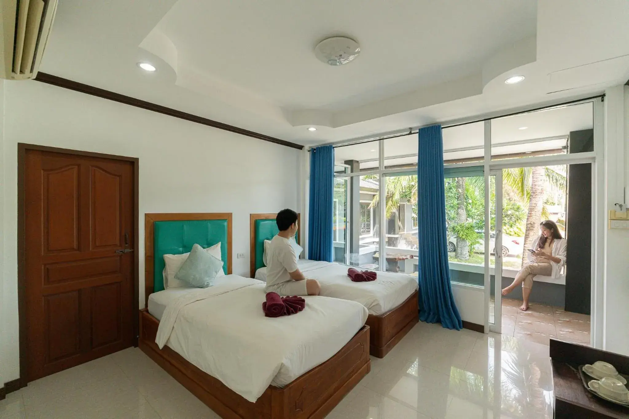 Bed in Baan Faa Talaychan Resort Bed in Baan Faa Talaychan Resort