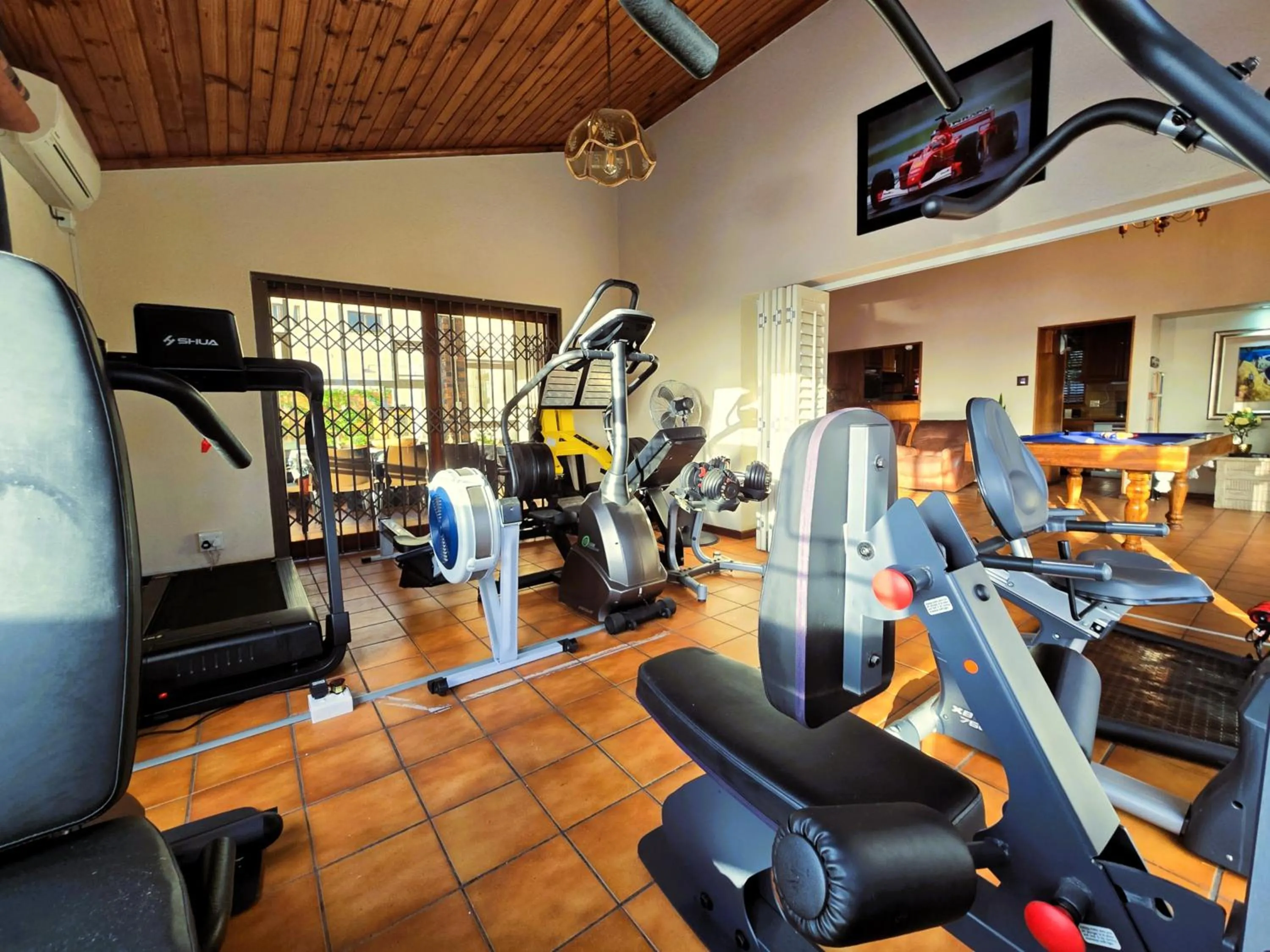Fitness centre/facilities in Walters Lane Luxury Accommodation main house - No loadshedding
