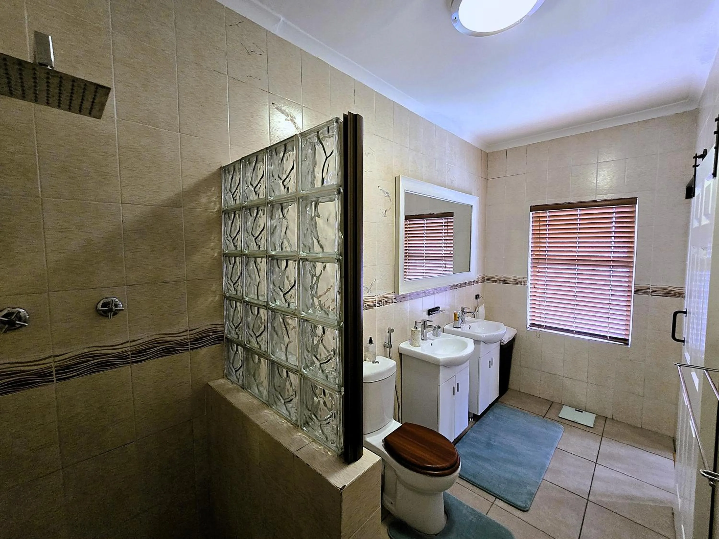 Shower in Walters Lane Luxury Accommodation main house - No loadshedding