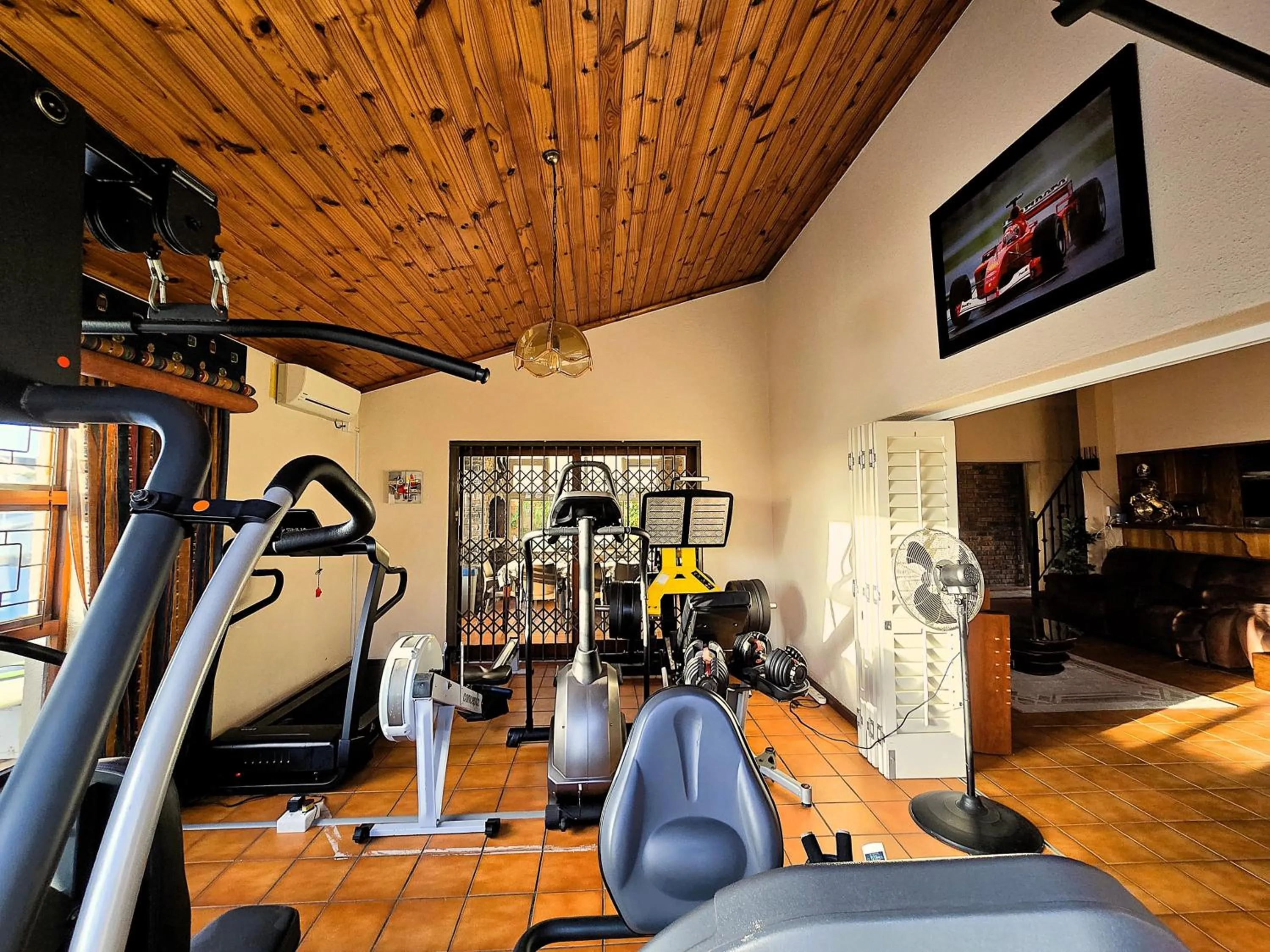 Fitness centre/facilities in Walters Lane Luxury Accommodation main house - No loadshedding