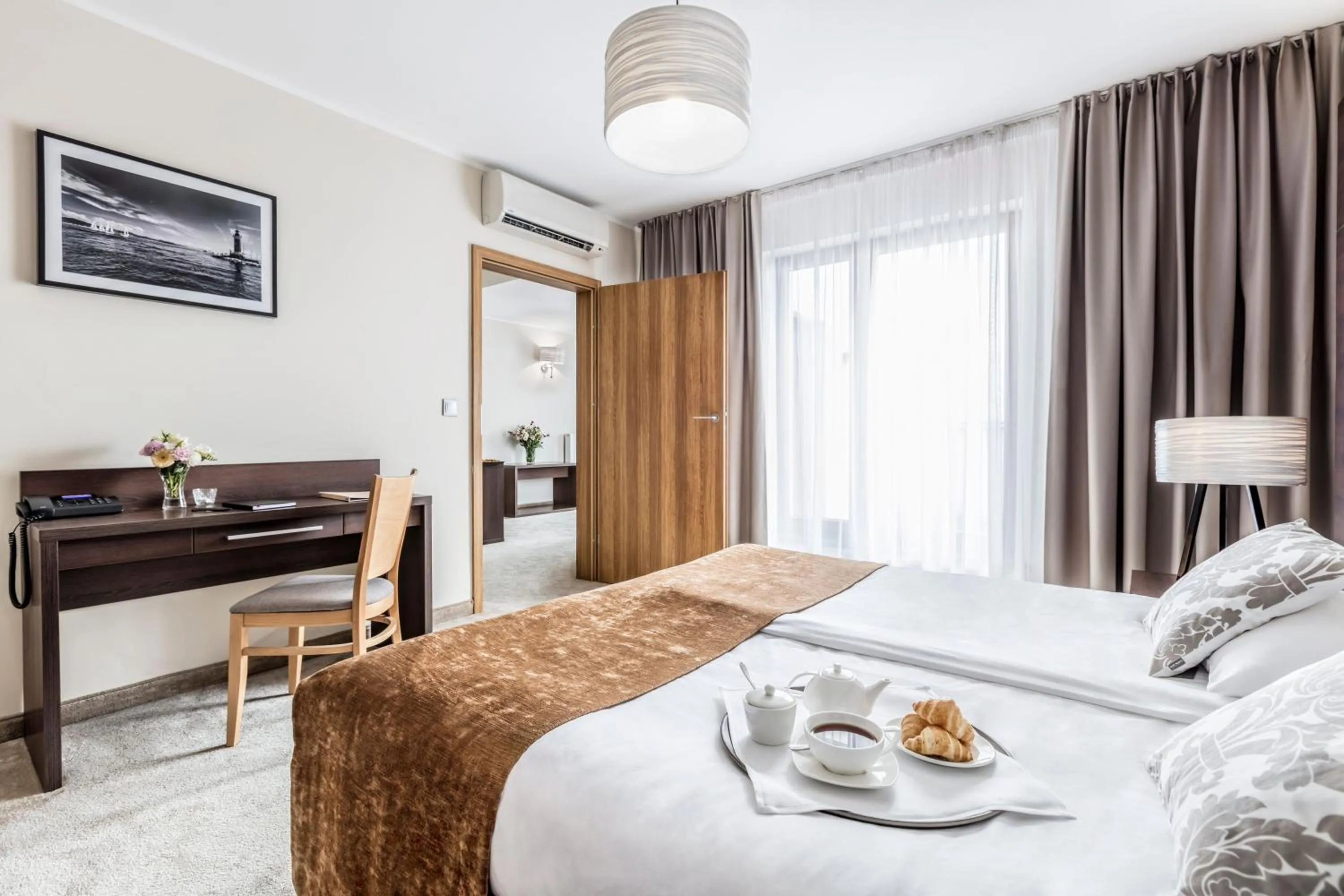 Bed in Mercure Wiazowna Brant