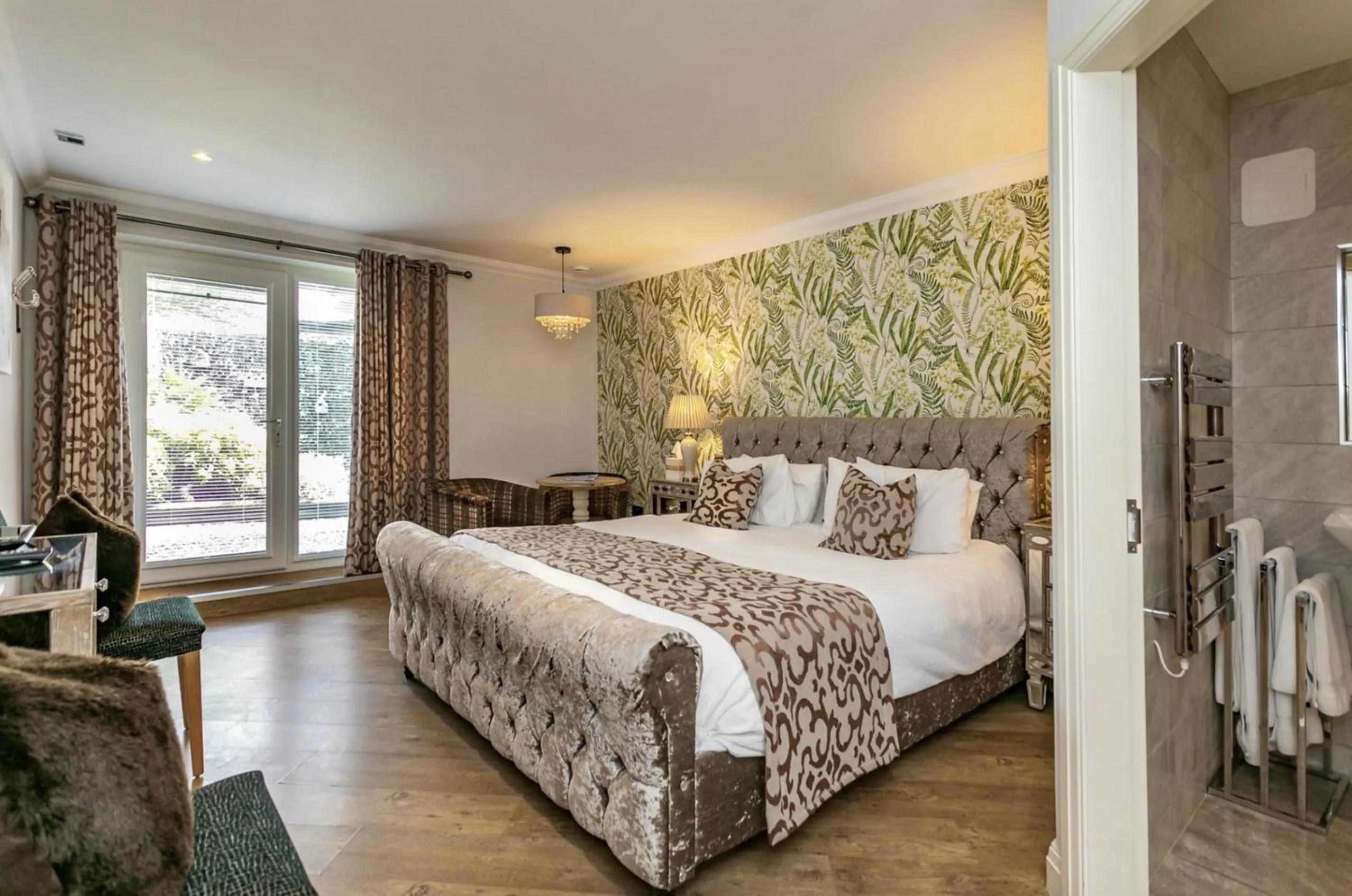 Bedroom, Bed in Willow Lodge Hambleton