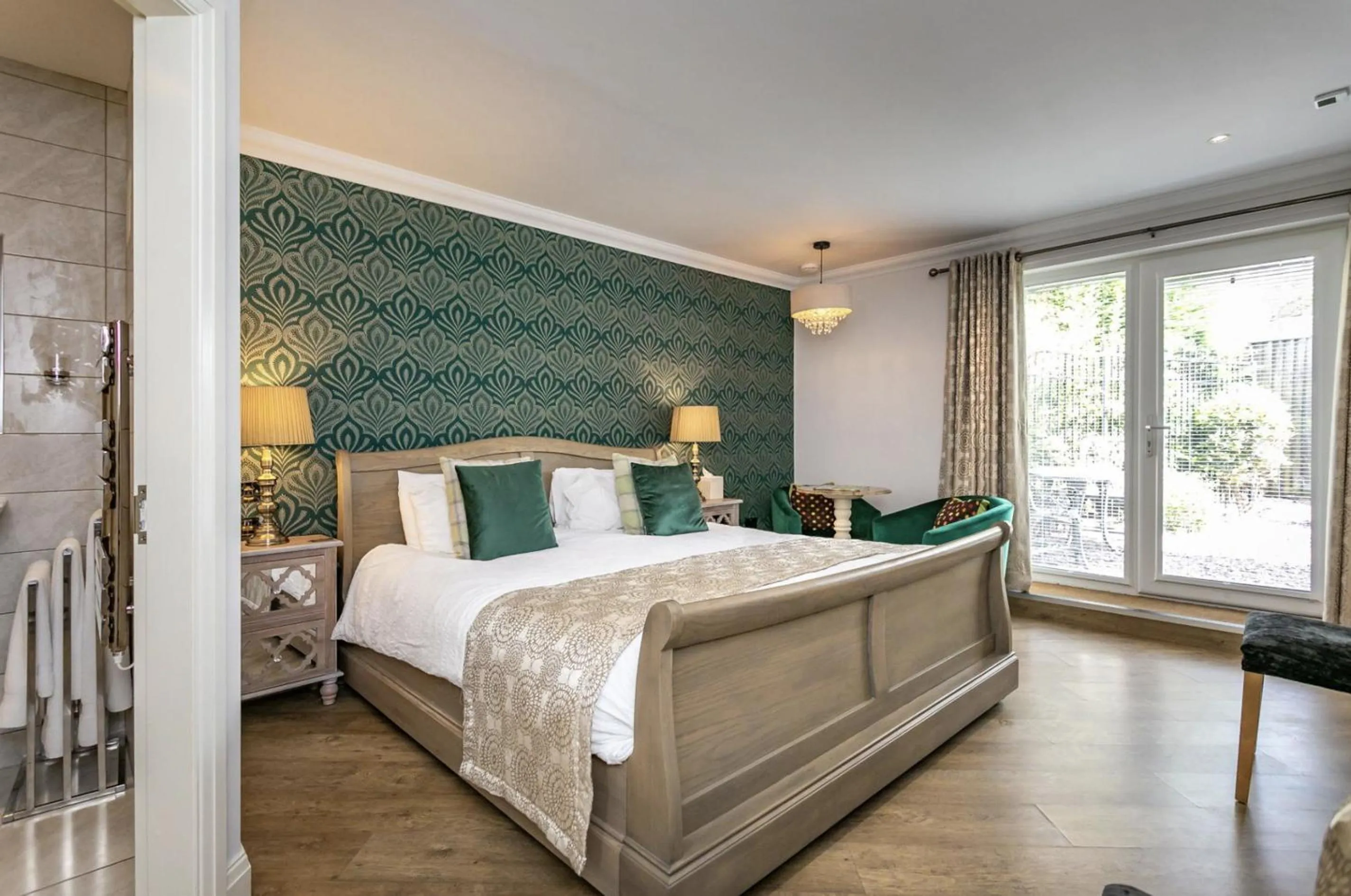 Bedroom, Bed in Willow Lodge Hambleton