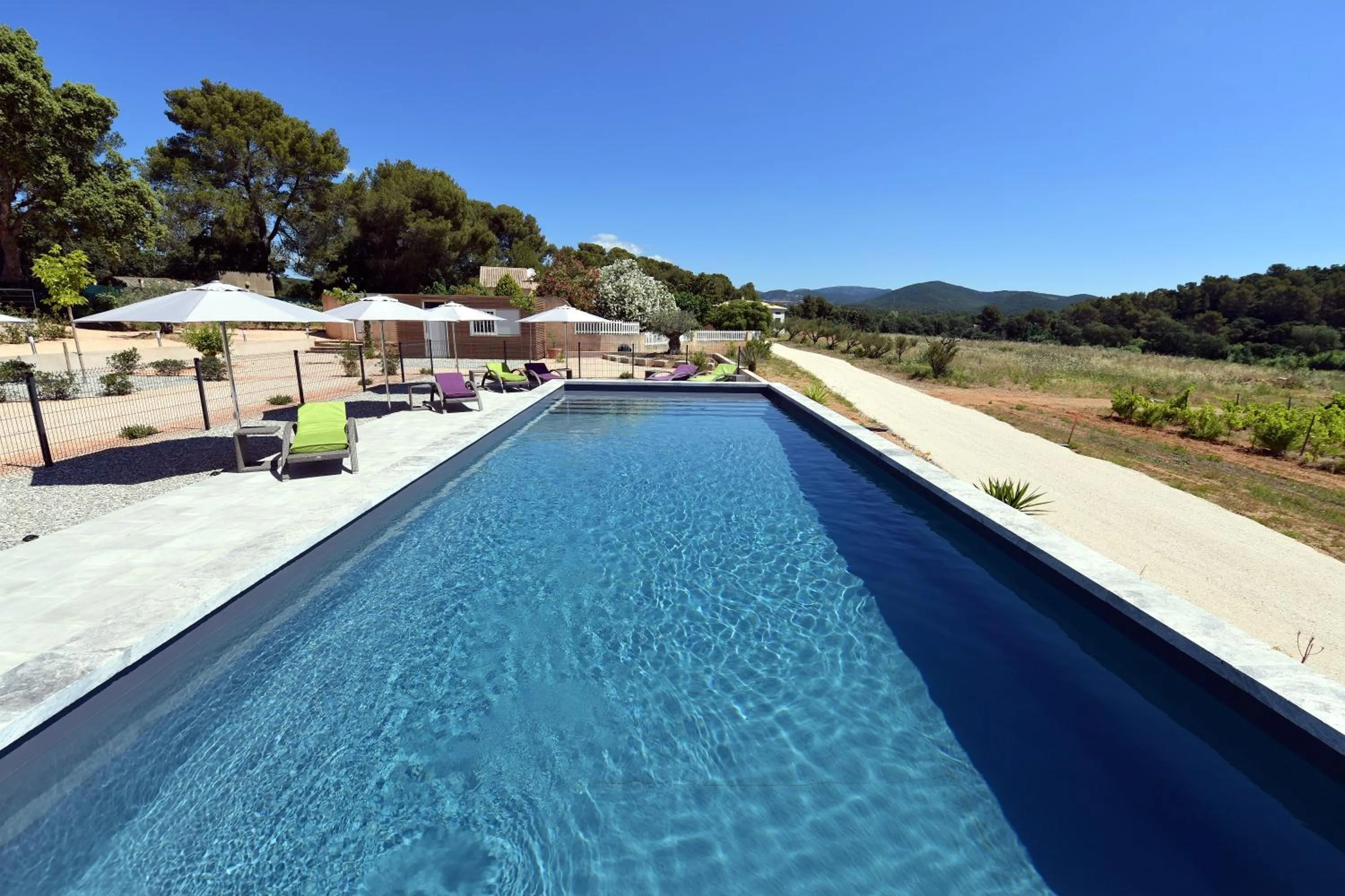 Pool view in Sous Les Pins gîtes et chambres d'hôtes