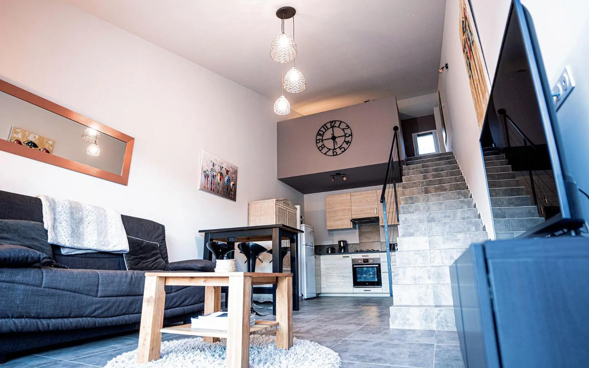Living room in Sous Les Pins gîtes et chambres d'hôtes