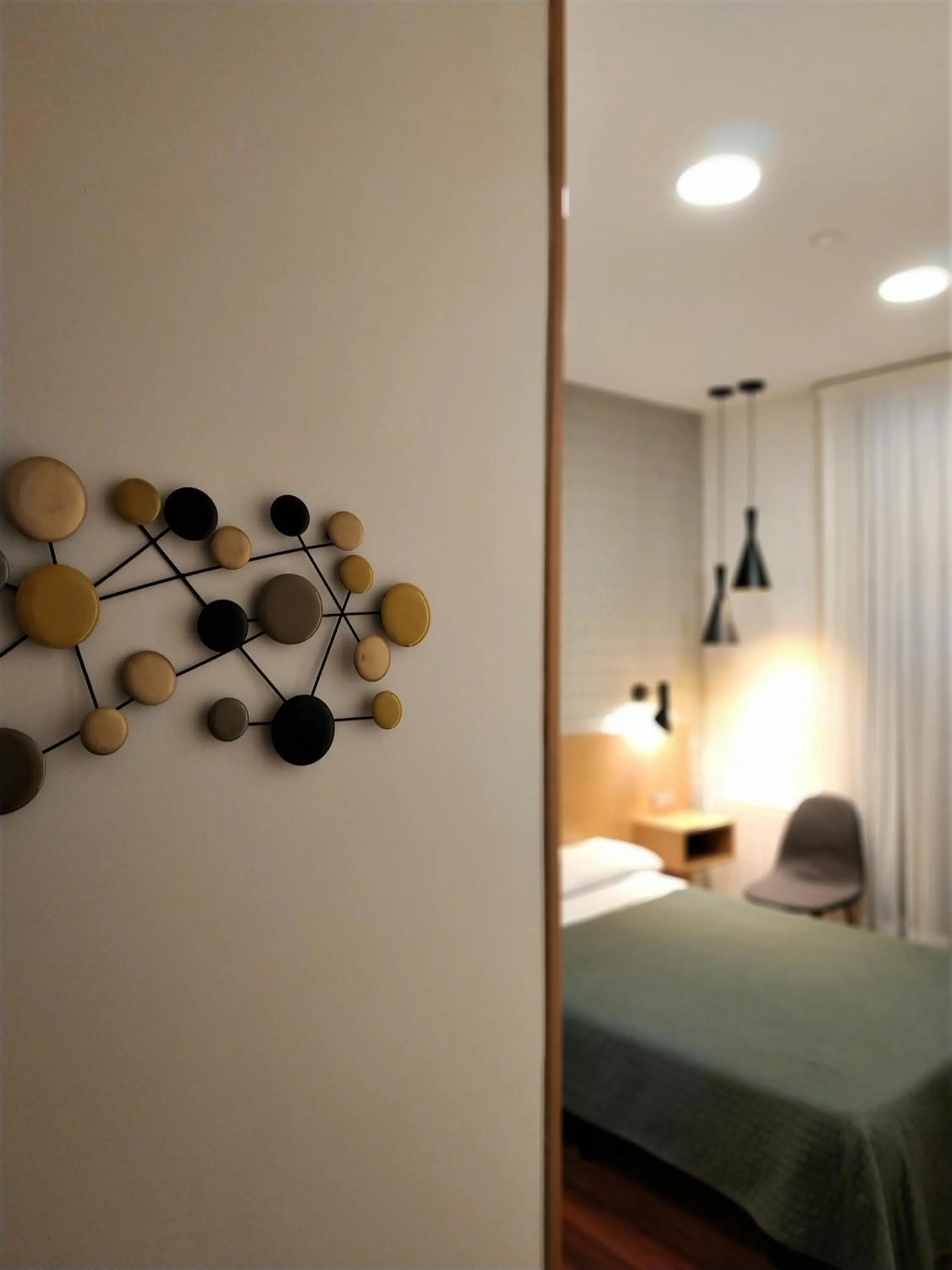 Bed in Roquefer Bilbao Central Rooms
