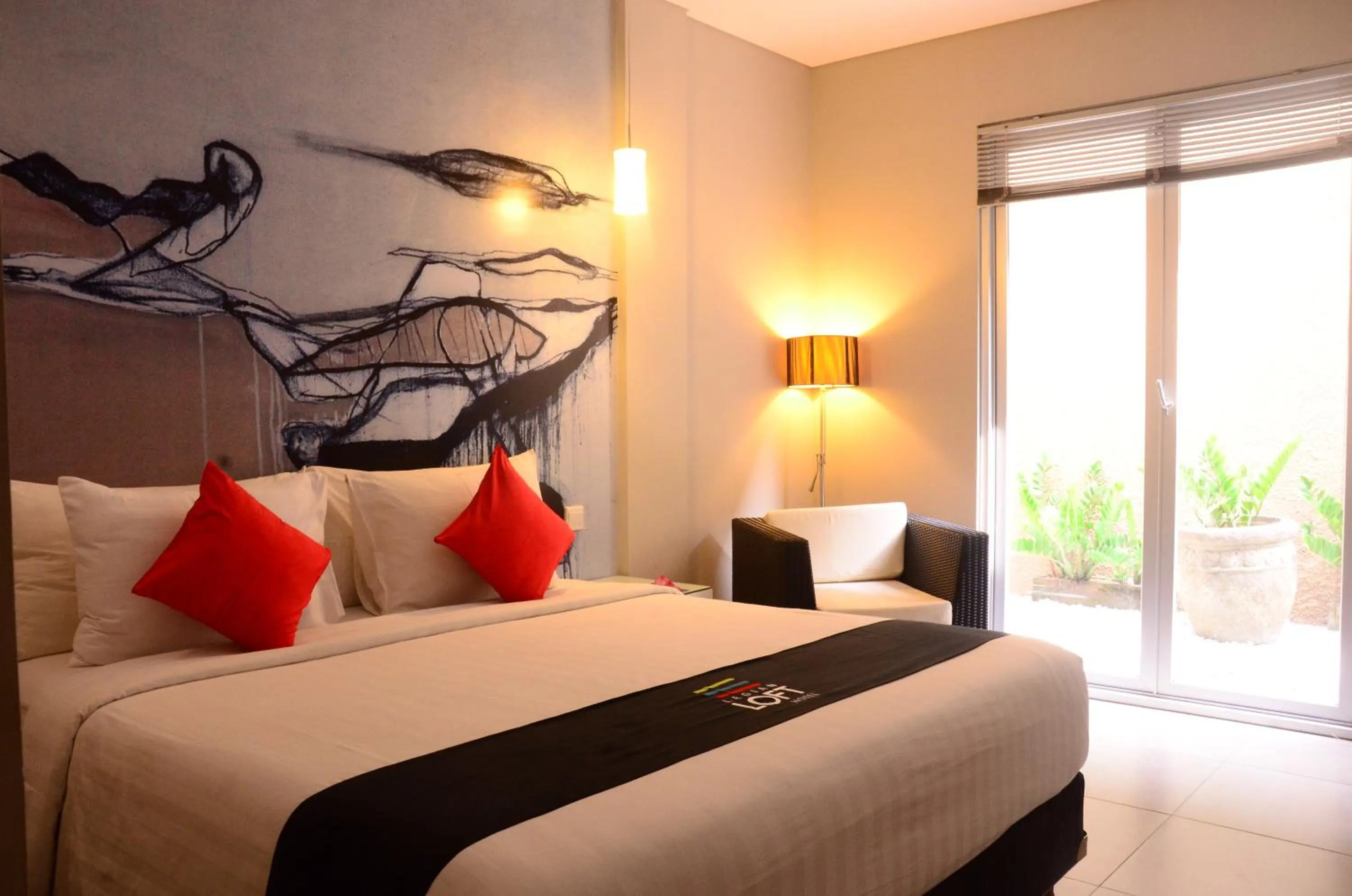 Bed in Loft Legian Hotel Bali