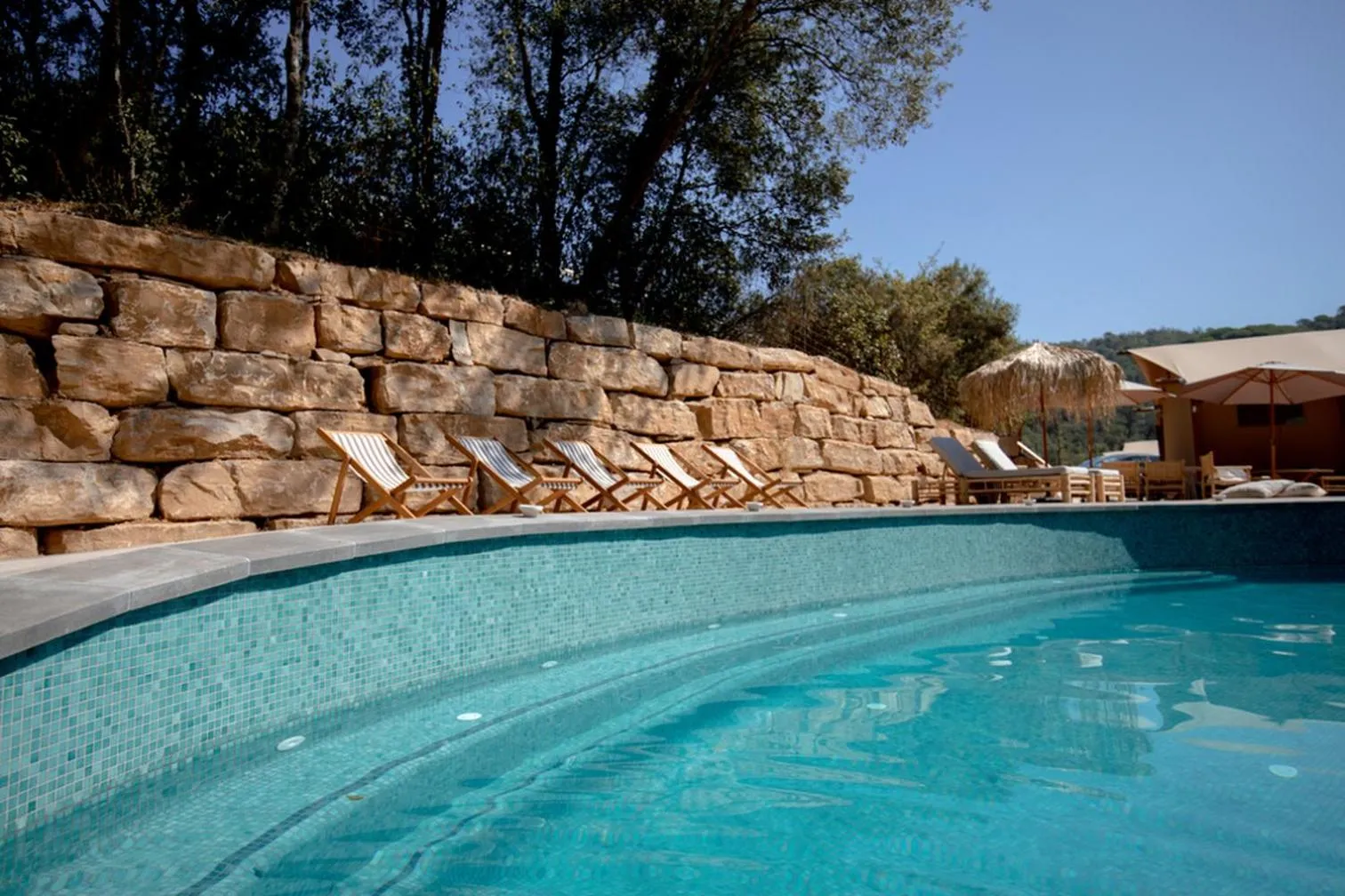 Swimming pool in Glamping Can Bora Lodges