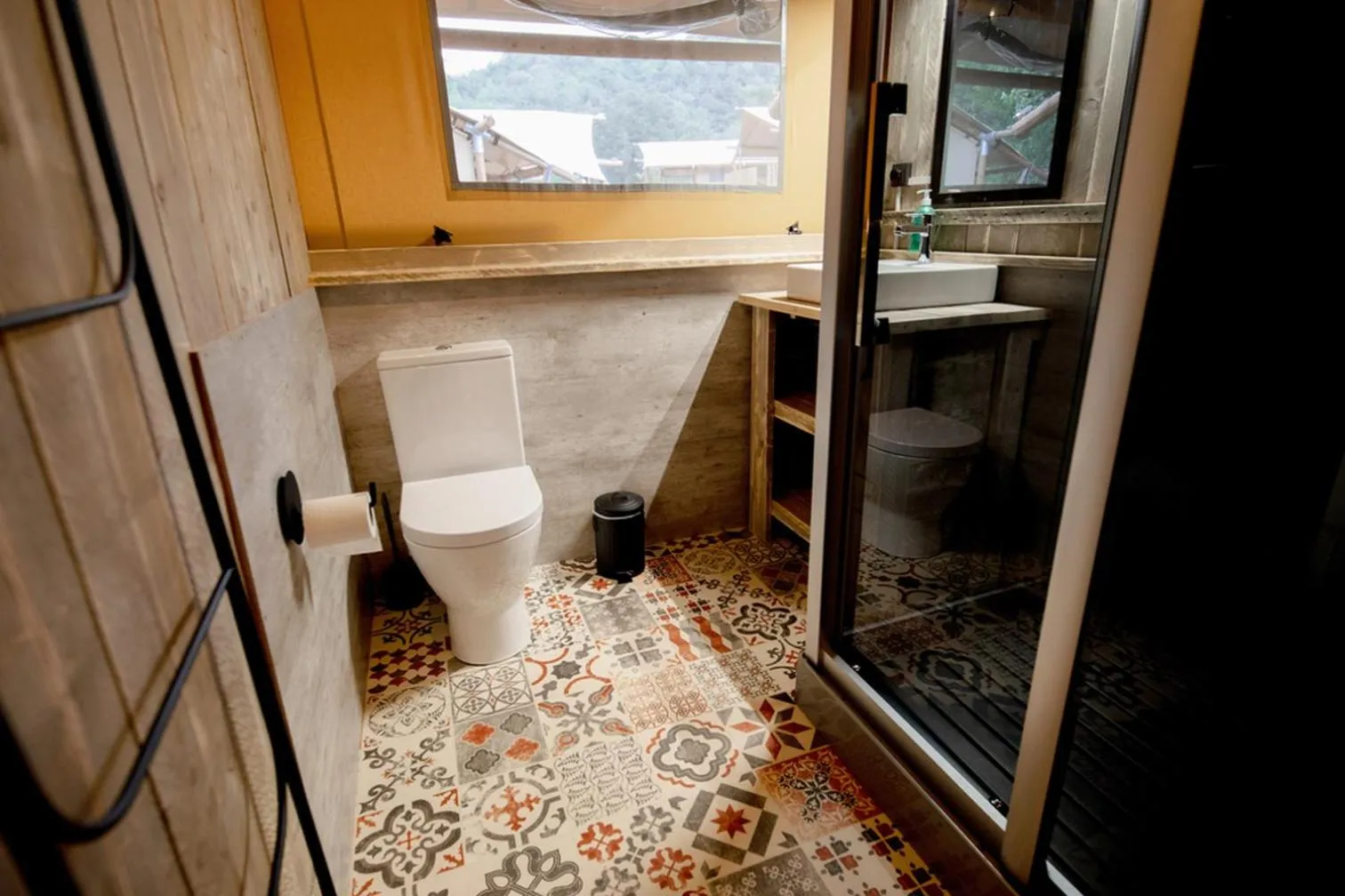 Bathroom in Glamping Can Bora Lodges
