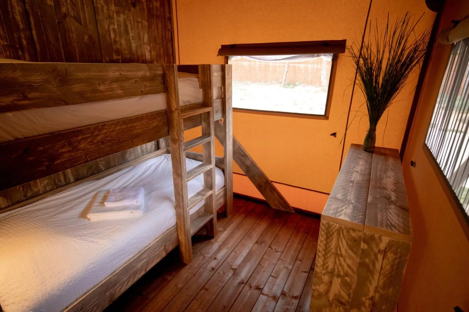 bunk bed, Bed in Glamping Can Bora Lodges