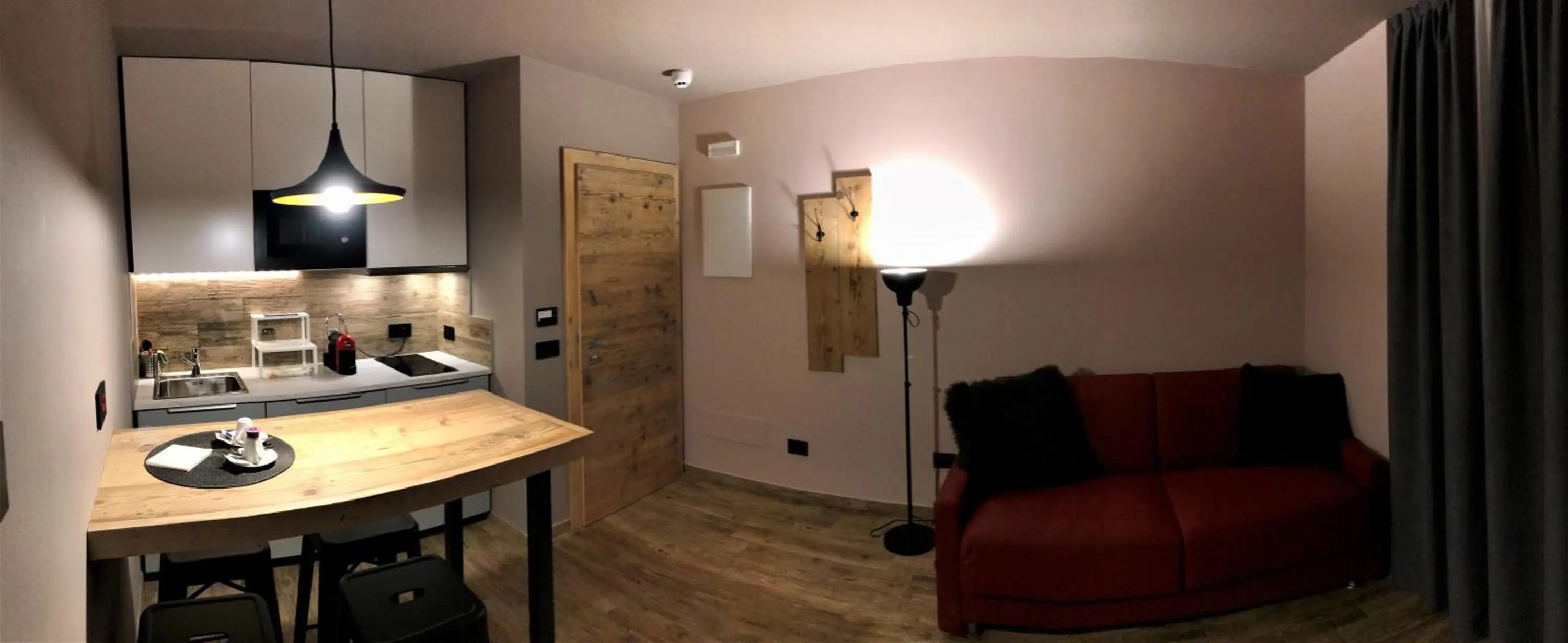 Kitchen or kitchenette in Hotel san Vitale