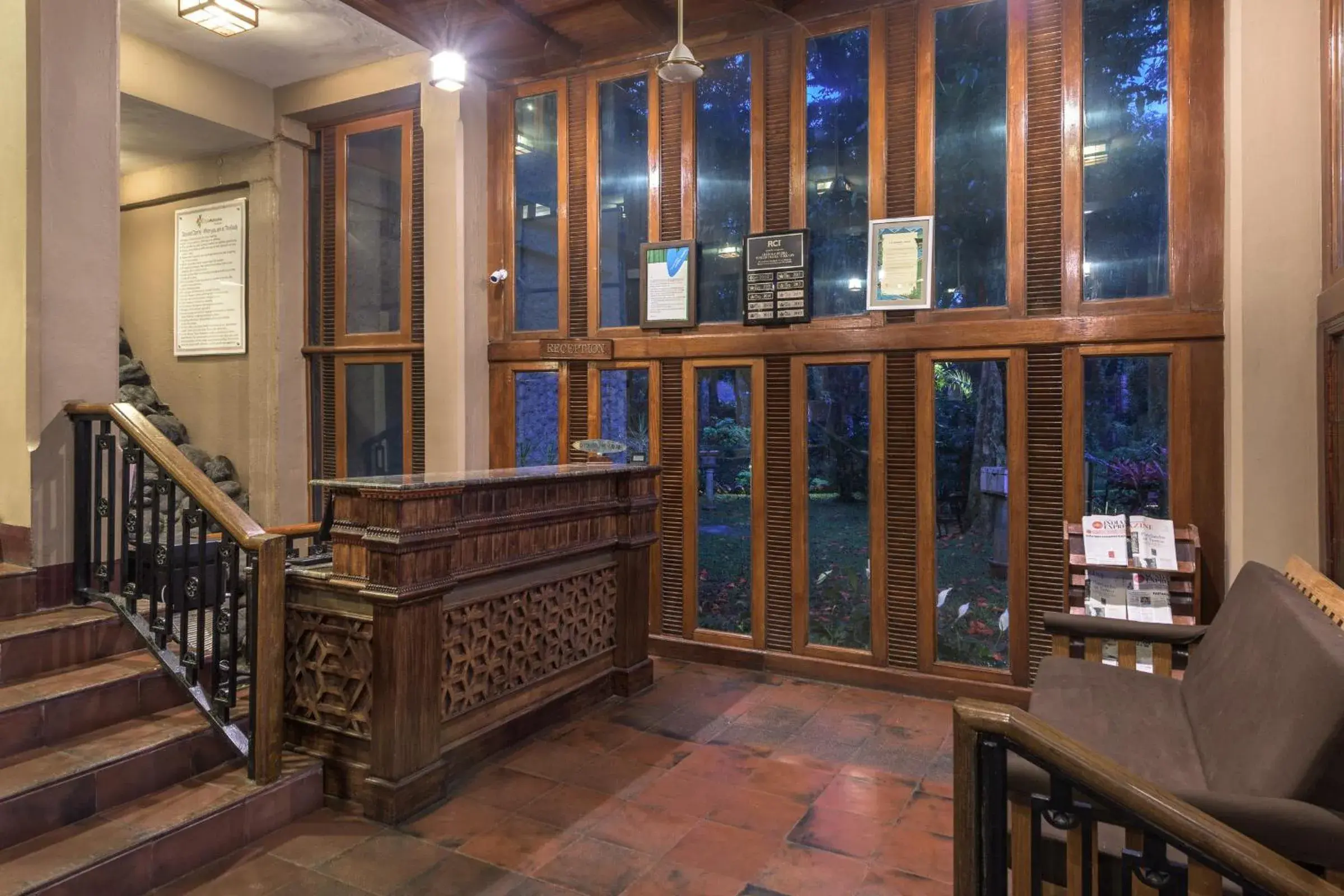 Lobby or reception in Club Mahindra Thekkady Lobby or reception in Club Mahindra Thekkady