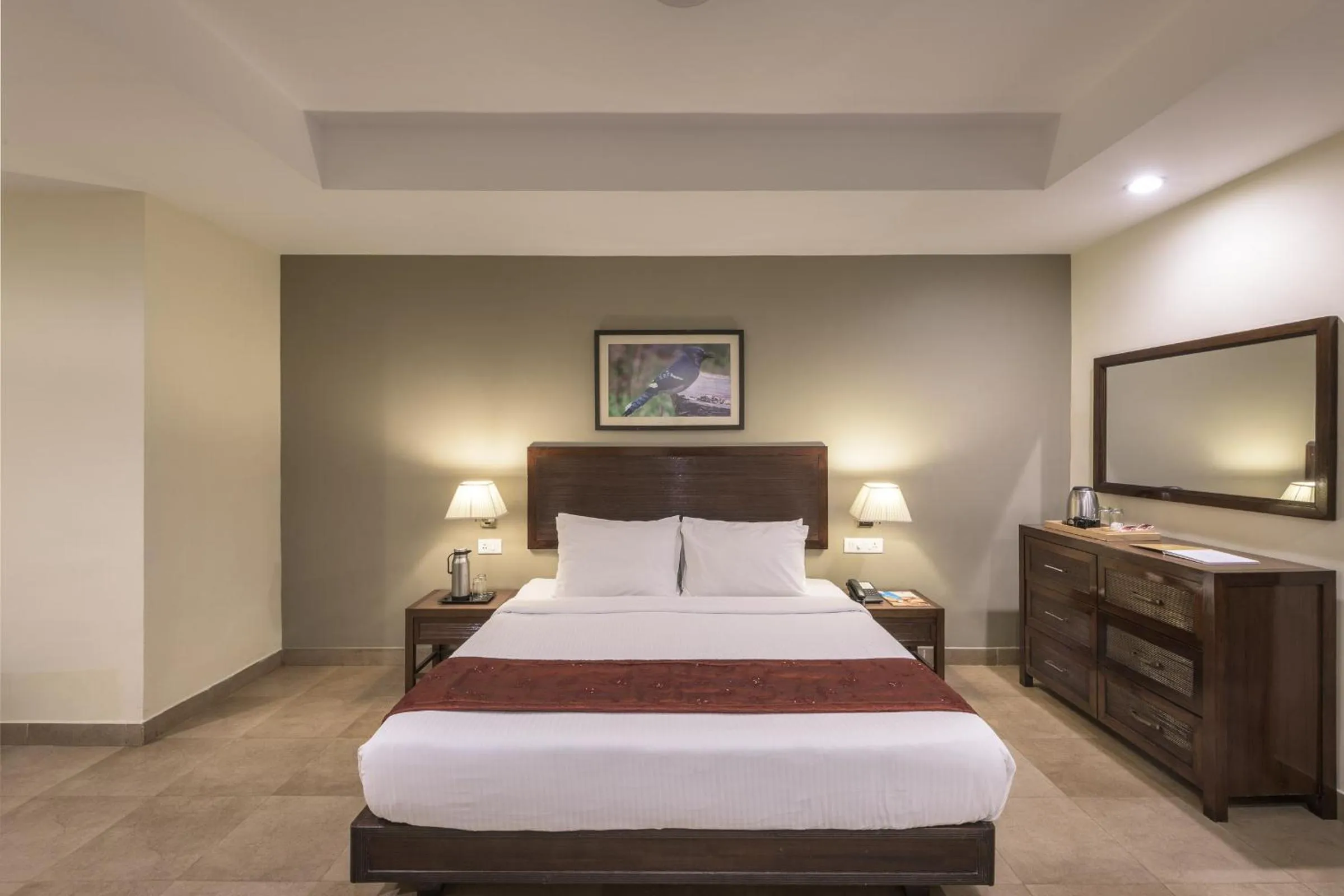 Bed in Club Mahindra Thekkady