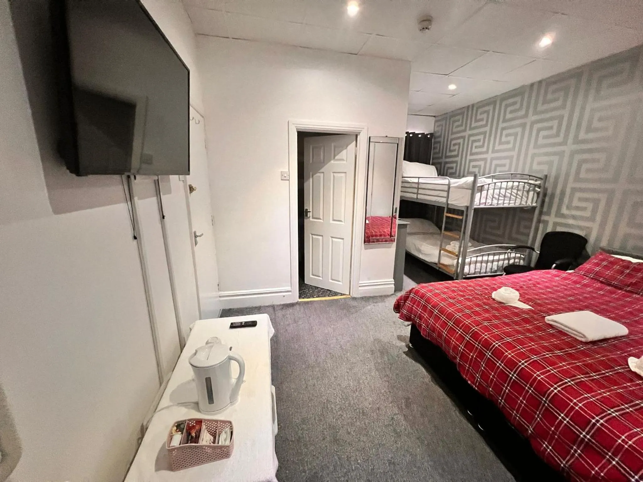 Bed in The Albert Inn Hotel Blackpool