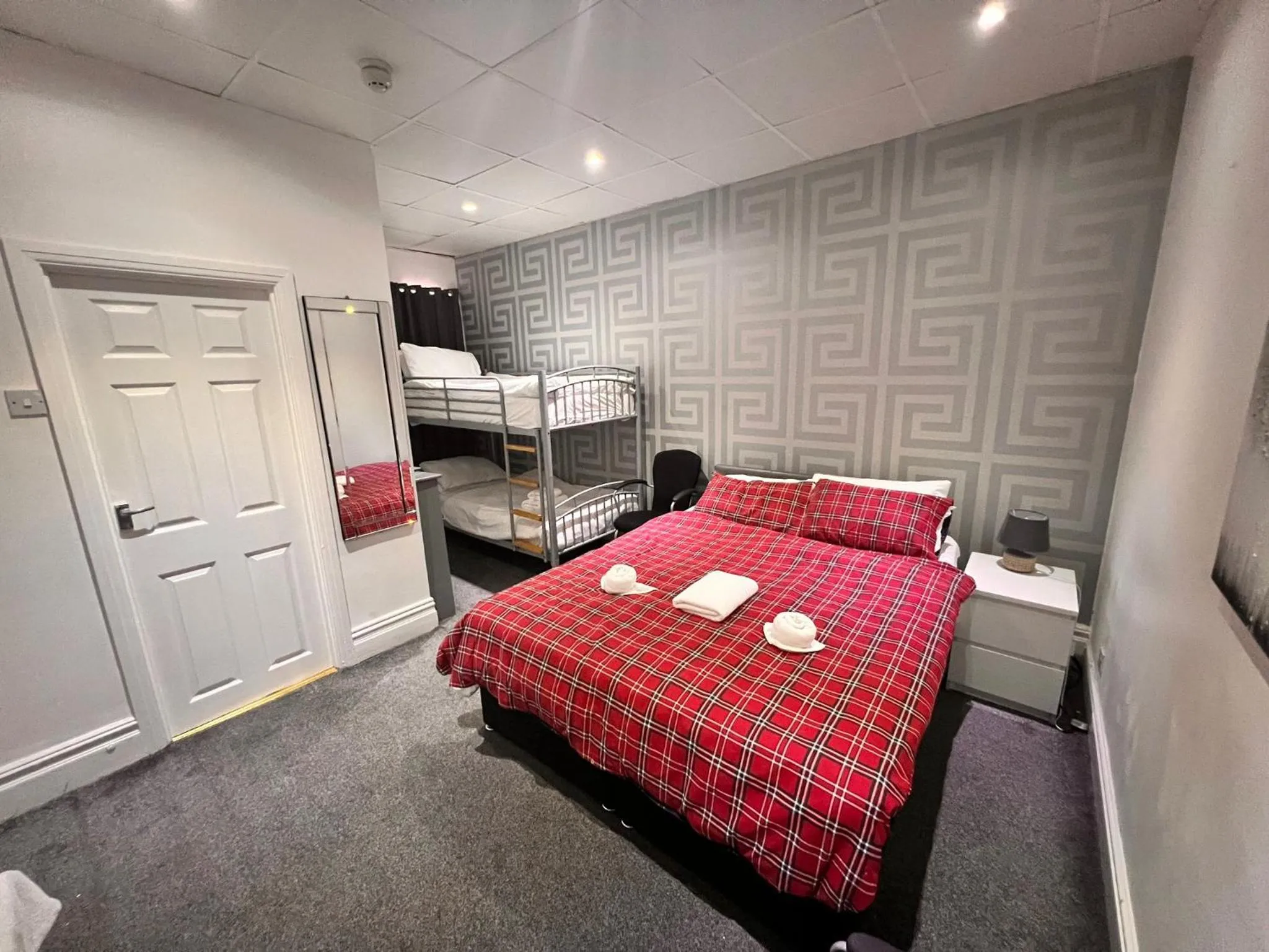 Bed in The Albert Inn Hotel Blackpool