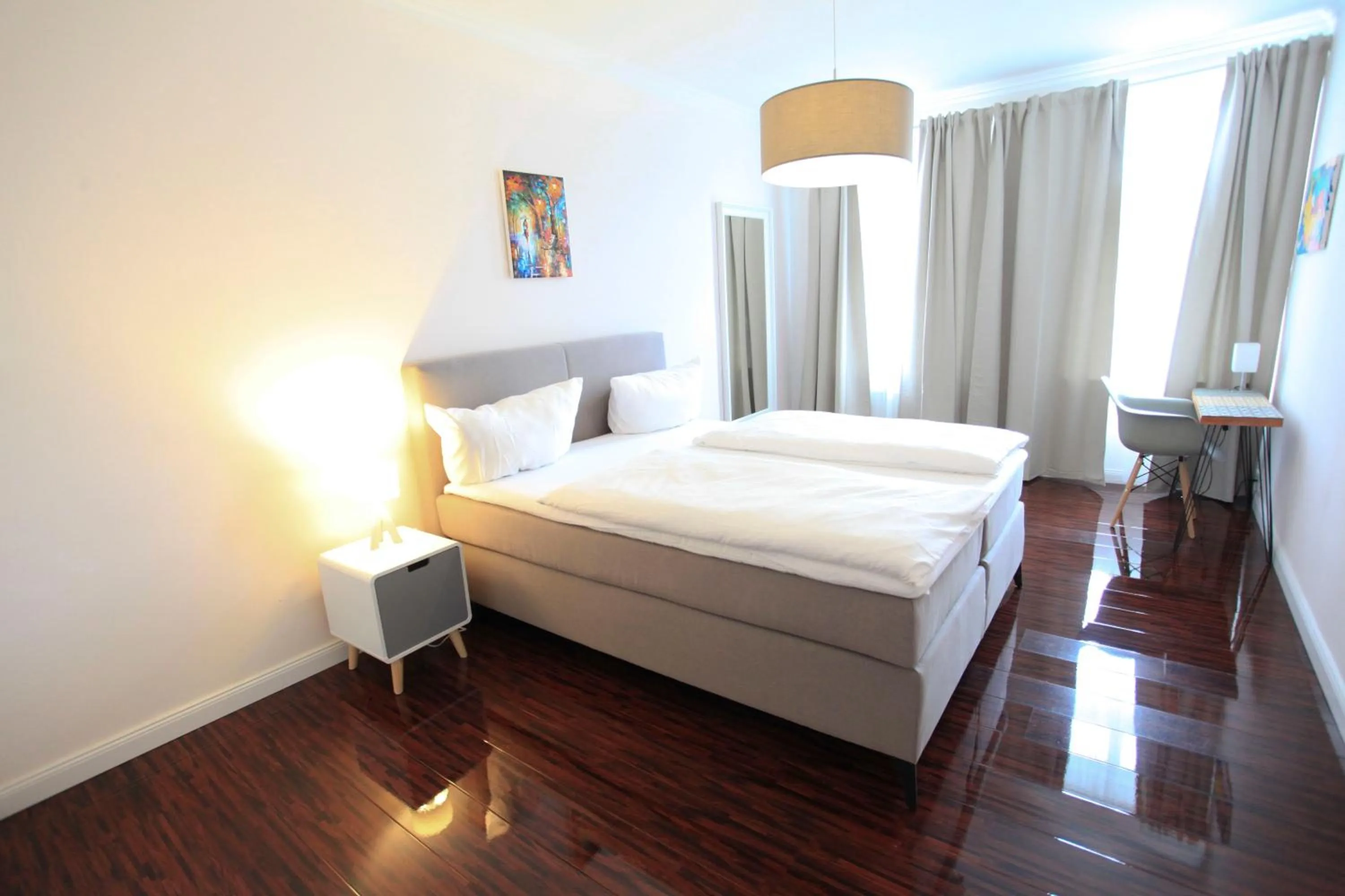 Photo of the whole room, Bed in Zollikof Aparts - Sauna & Studioapartments