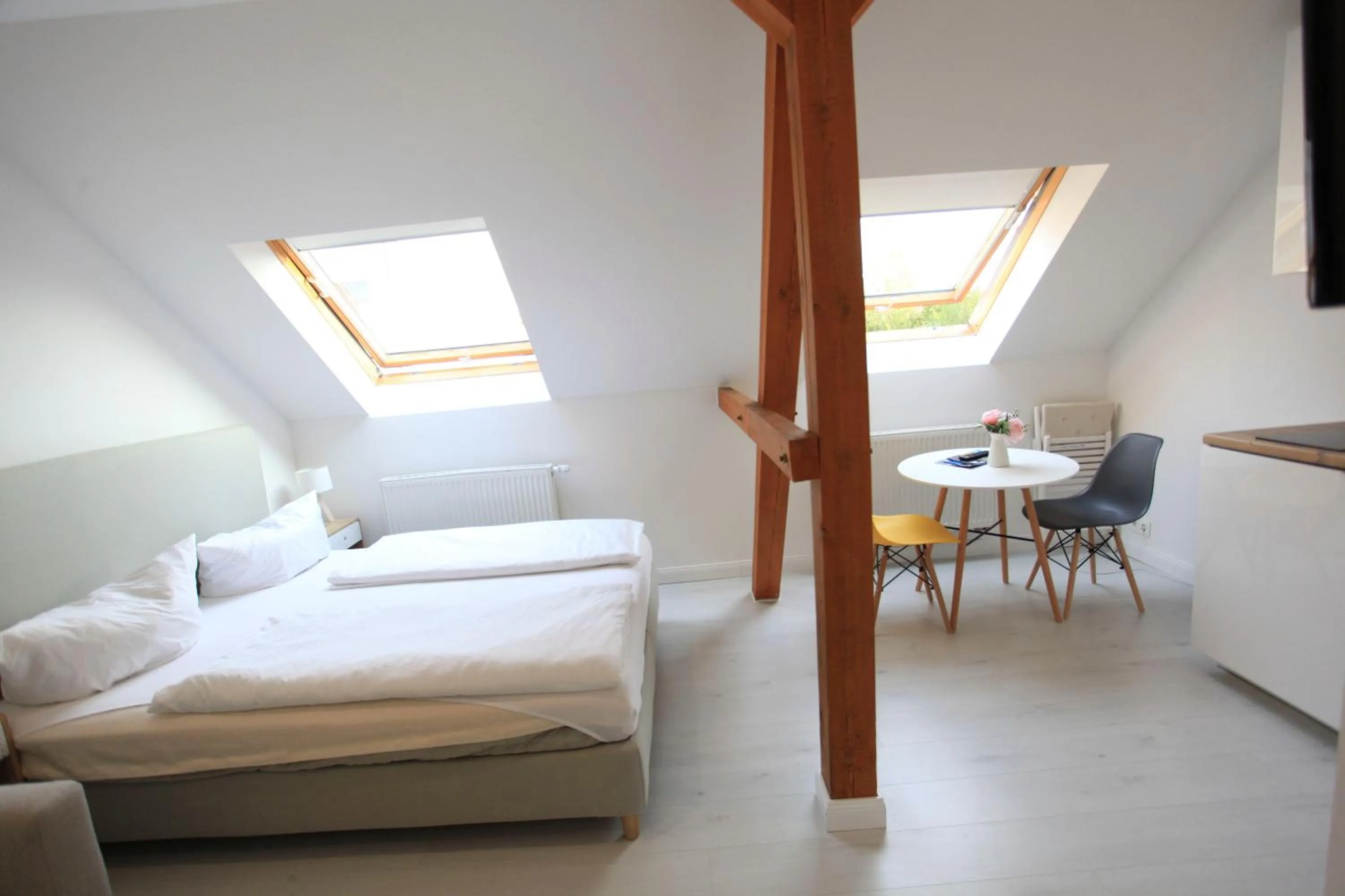 Bed in Zollikof Aparts - Sauna & Studioapartments