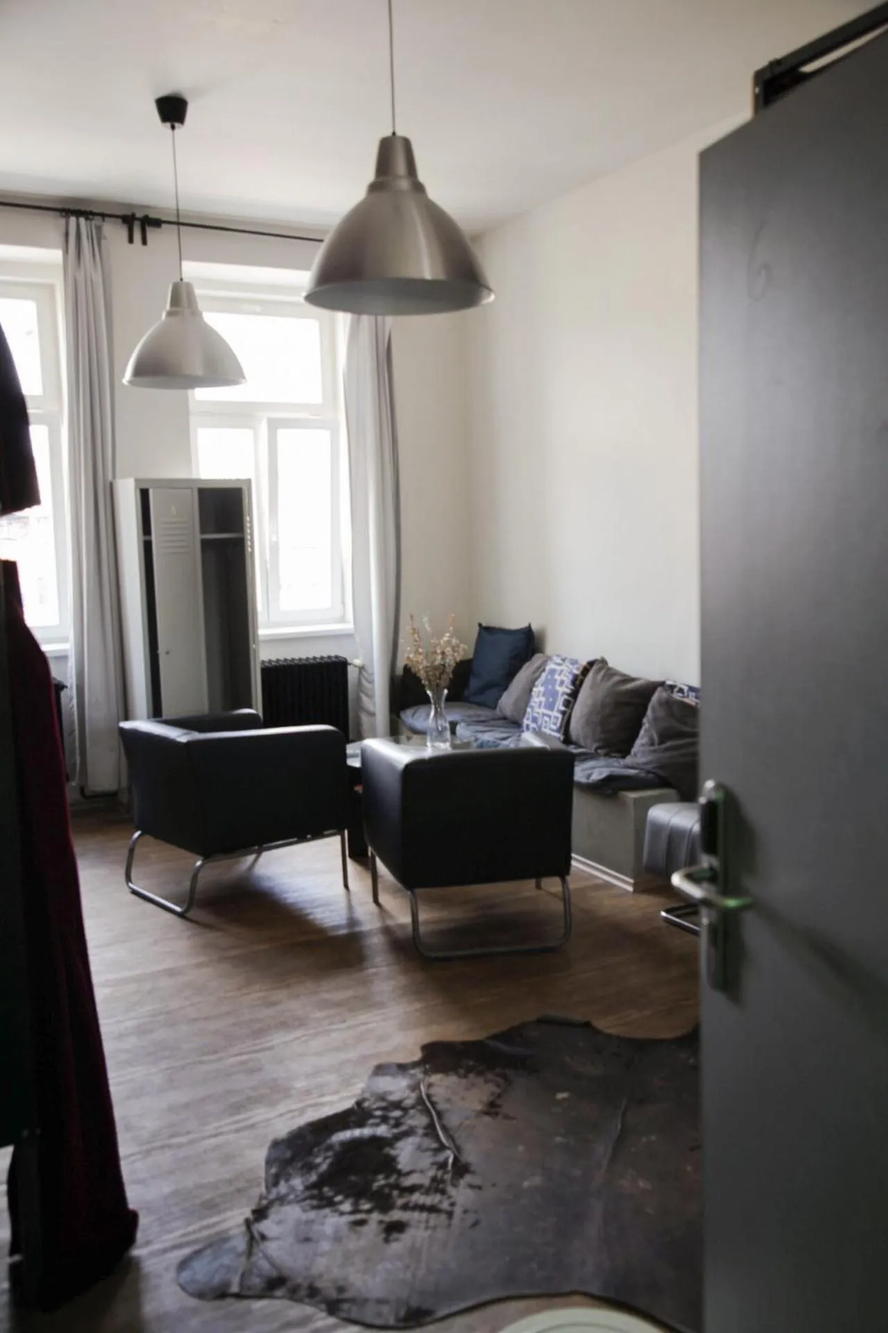 Seating area in Wake Up Wellness Hostel