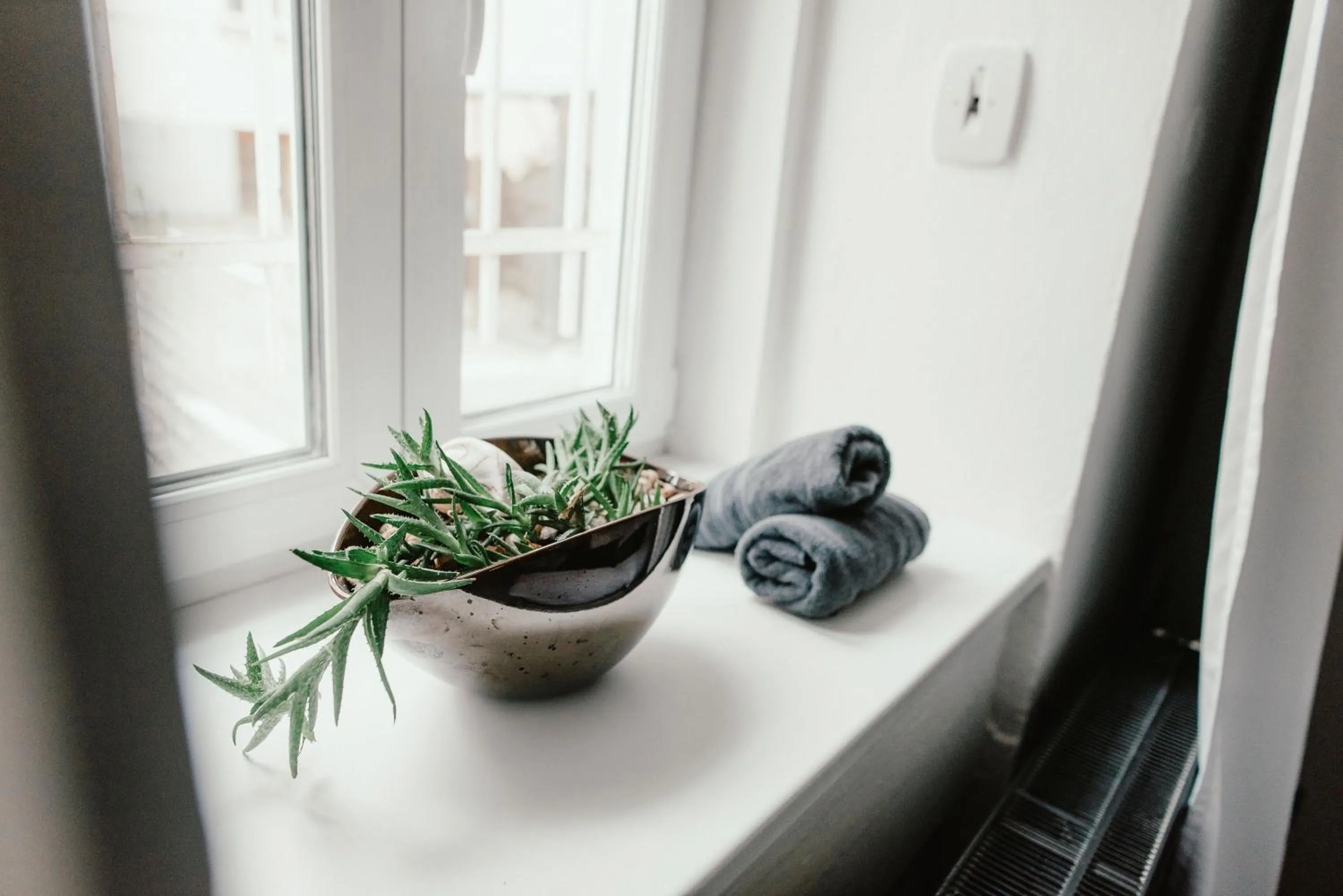 Decorative detail in Wake Up Wellness Hostel