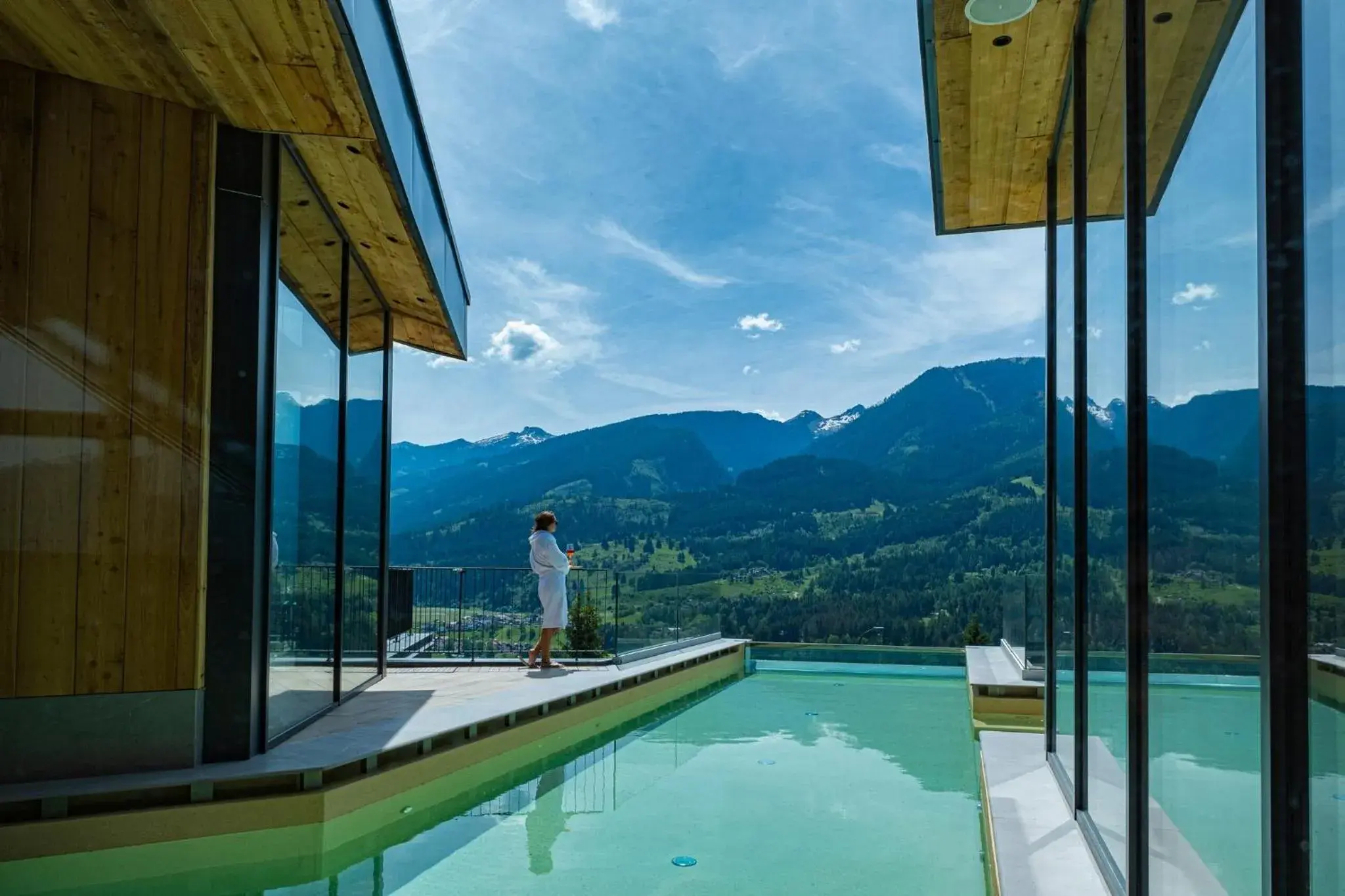 Swimming pool in La Roccia Wellness Hotel Swimming pool in La Roccia Wellness Hotel