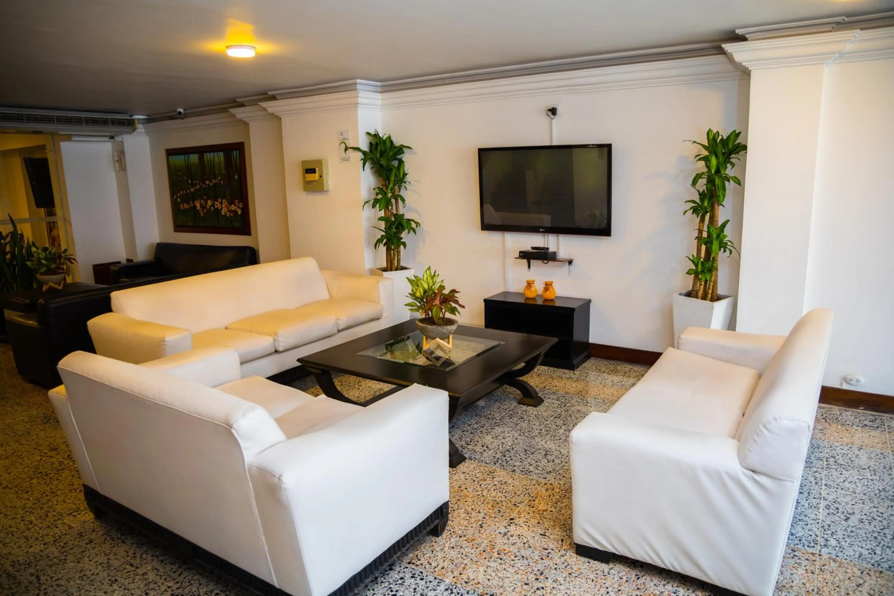 Communal lounge/ TV room in TAMA Hotel Granada Real Cali